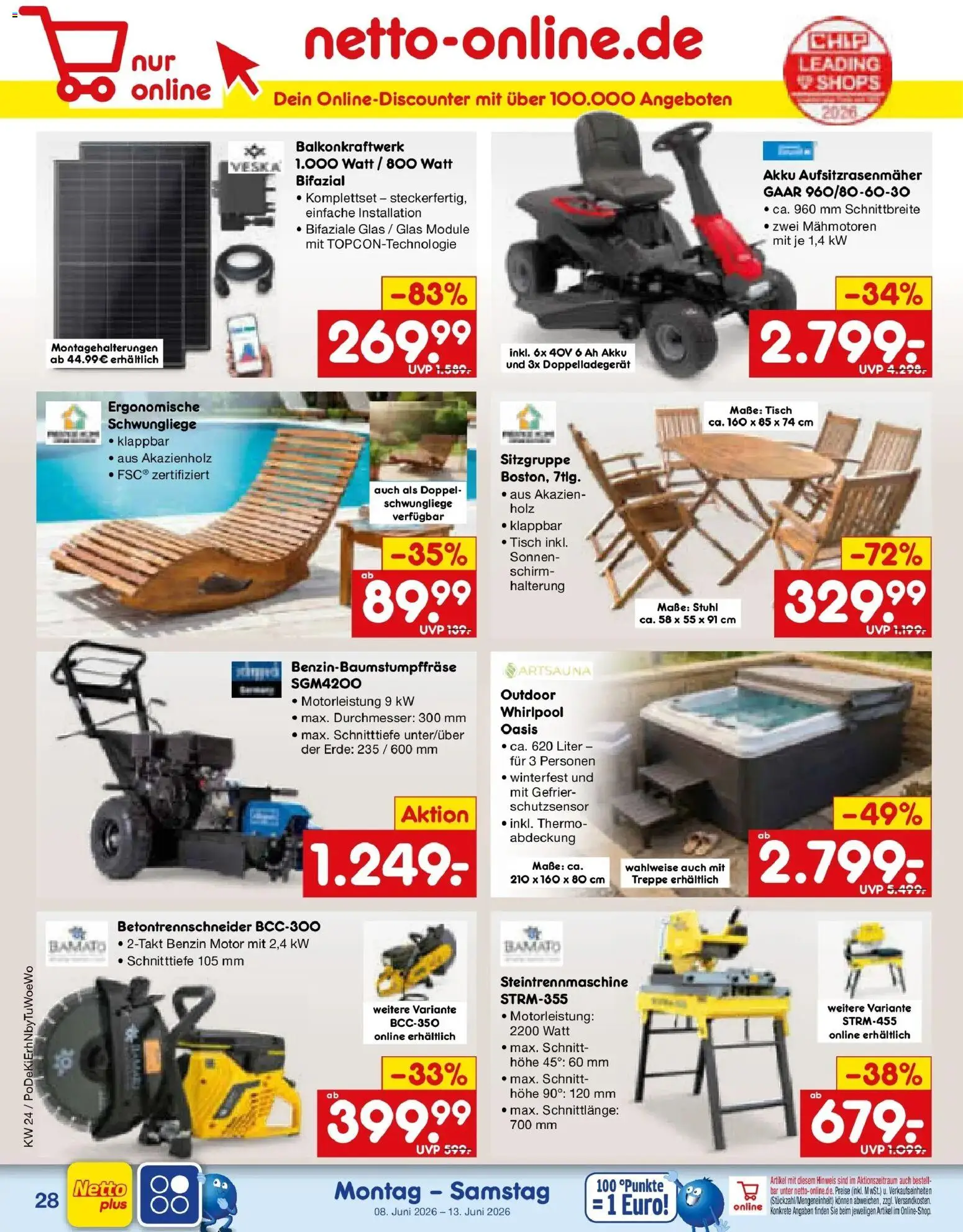 Netto Marken-Discount Prospekt Oberhaid – gültig ab 08.06.2026 | Seite: 64 | Produkte: Tisch, Stuhl