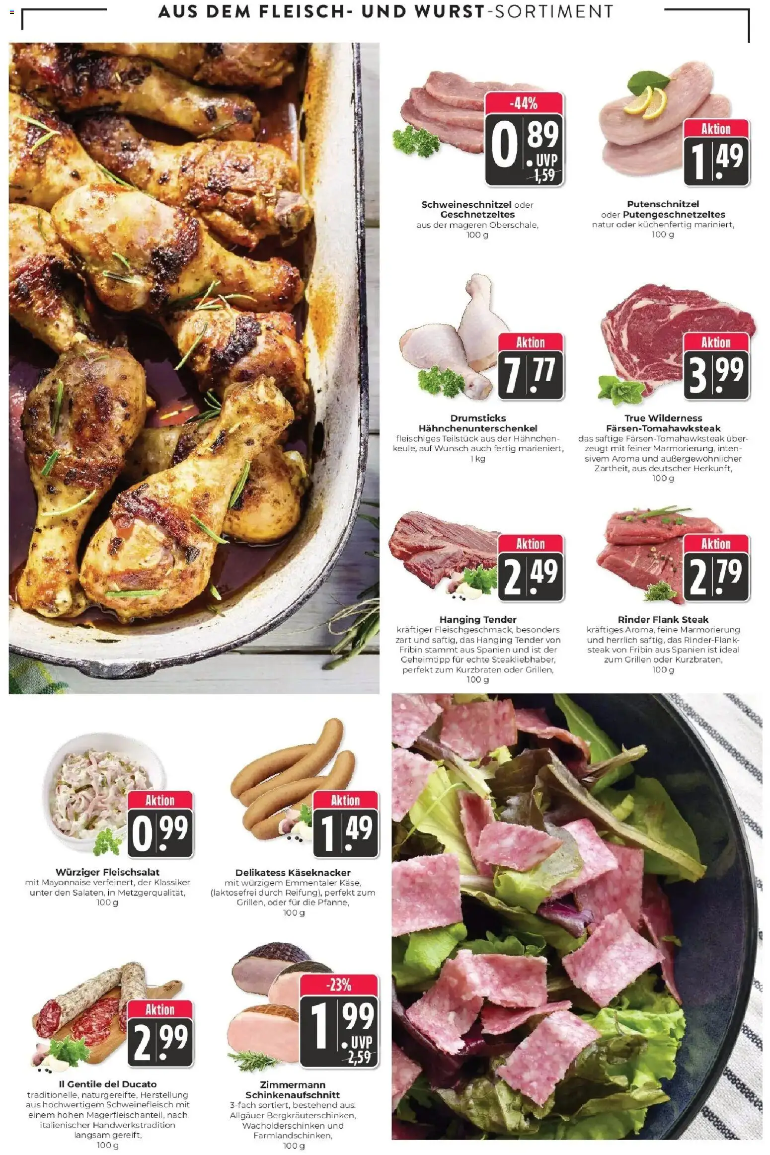 Edeka Prospekt Lörrach (ab 17.08.2026) » Angebote Online | Seite: 4 | Produkte: Hahnchen, Mayonnaise, Putenschnitzel, Schweinefleisch