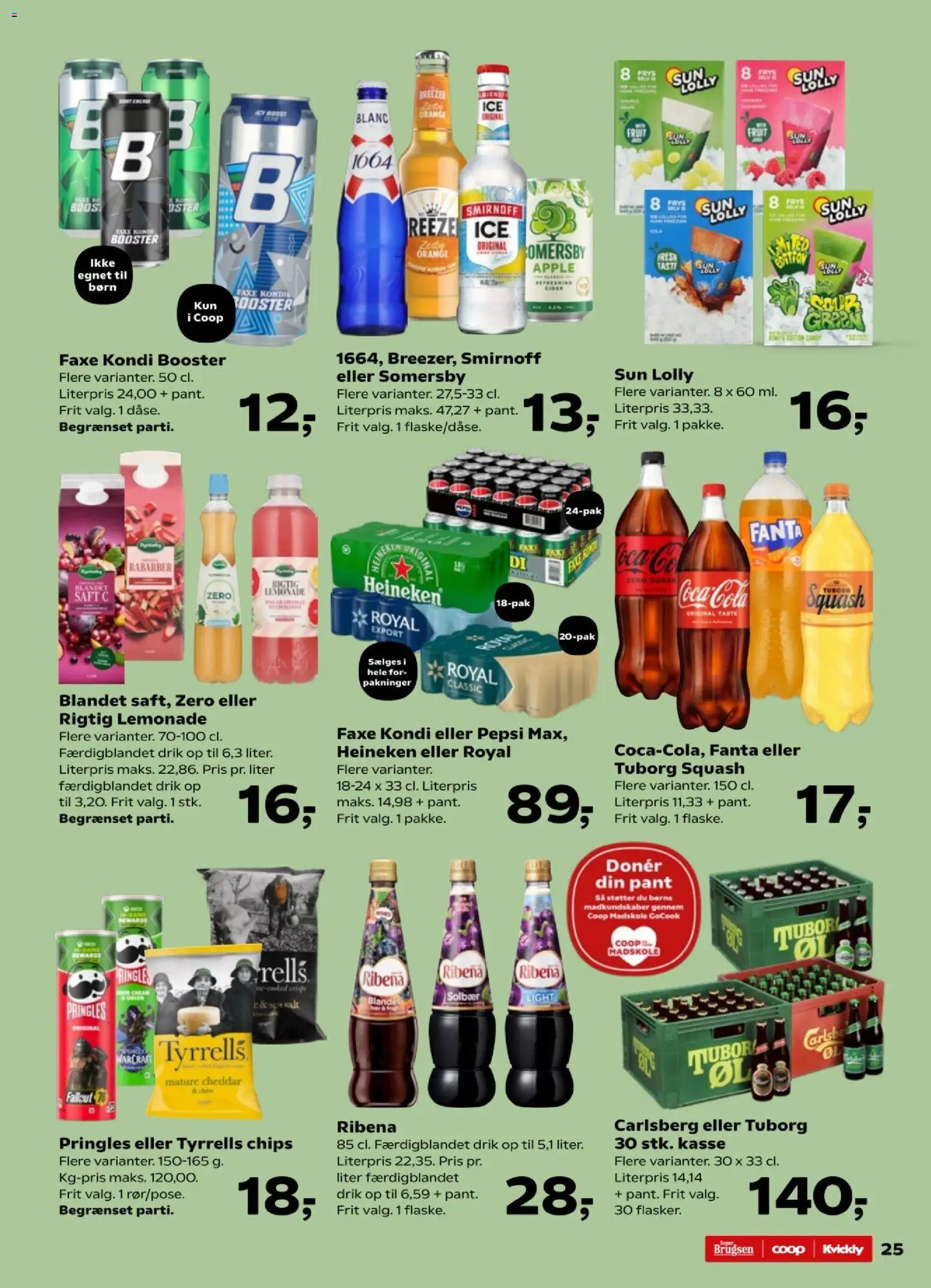 Kvickly tilbudsavis – gyldig fra 24.04.2026 | Side: 26 | Produkter: Rabarber, Fanta, Solbær, Pepsi
