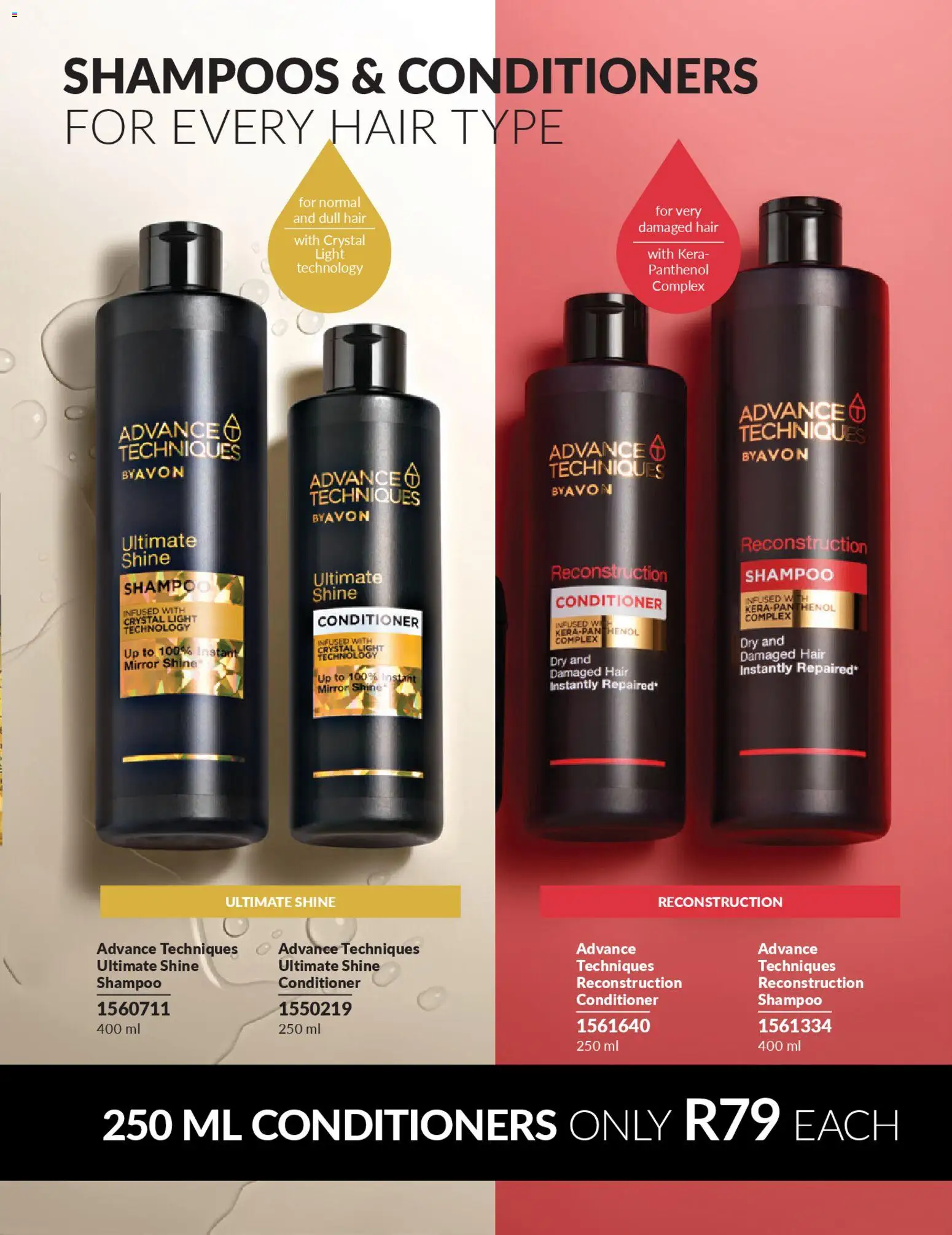 New Avon catalogue – valid from 01.04.2026 | Page: 157 | Products: Mirror, Light, Shampoo, Conditioner