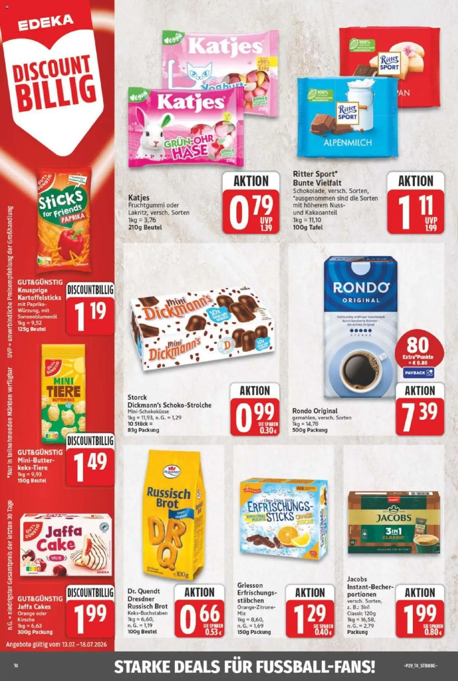 NP Discount Prospekt – gültig ab 13.07.2026 | Seite: 12 | Produkte: Sonnenblumenol, Katjes, Paprika, Brot