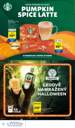 Náhled letáku Starbucks® Nescafé Dolce Gusto Kávové kapsle, Starbucks® Nescafé Dolce Gusto Kávové kapsle 51 g (100 g = 254,71 Kč) s Clubcard: (100 g = 195,88 Kč) od 21.10.2026 | Strana: 12 | Produkty: Dolce Gusto, Nescafé Dolce Gusto, Kávové kapsle, Kapsle