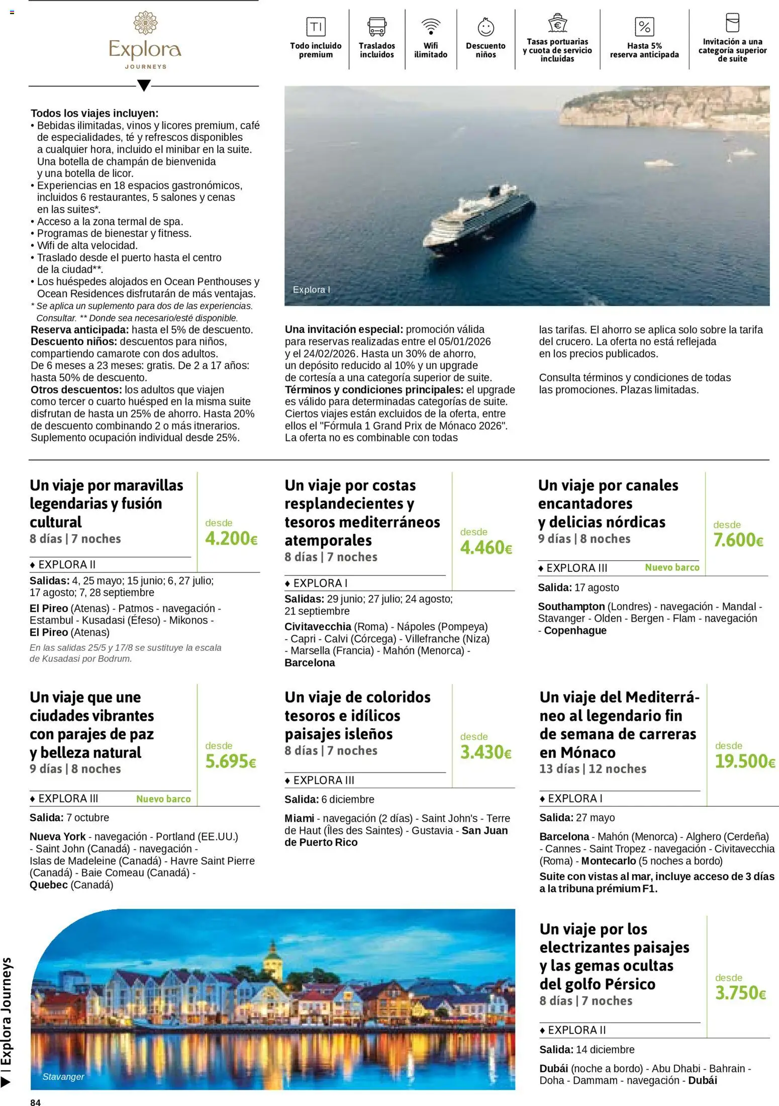 Viajes El Corte Inglés Semana del Crucero │ válido desde el 07.01.2026 | Página: 85 | Productos: Café, Té, Navegación