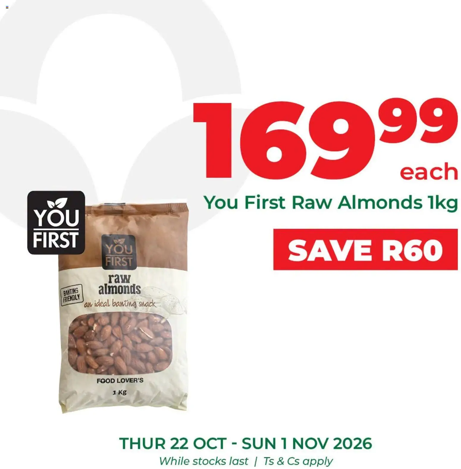 New Food Lover's Market catalogue – valid from 22/10/2026 | Page: 19 | Products: Almonds