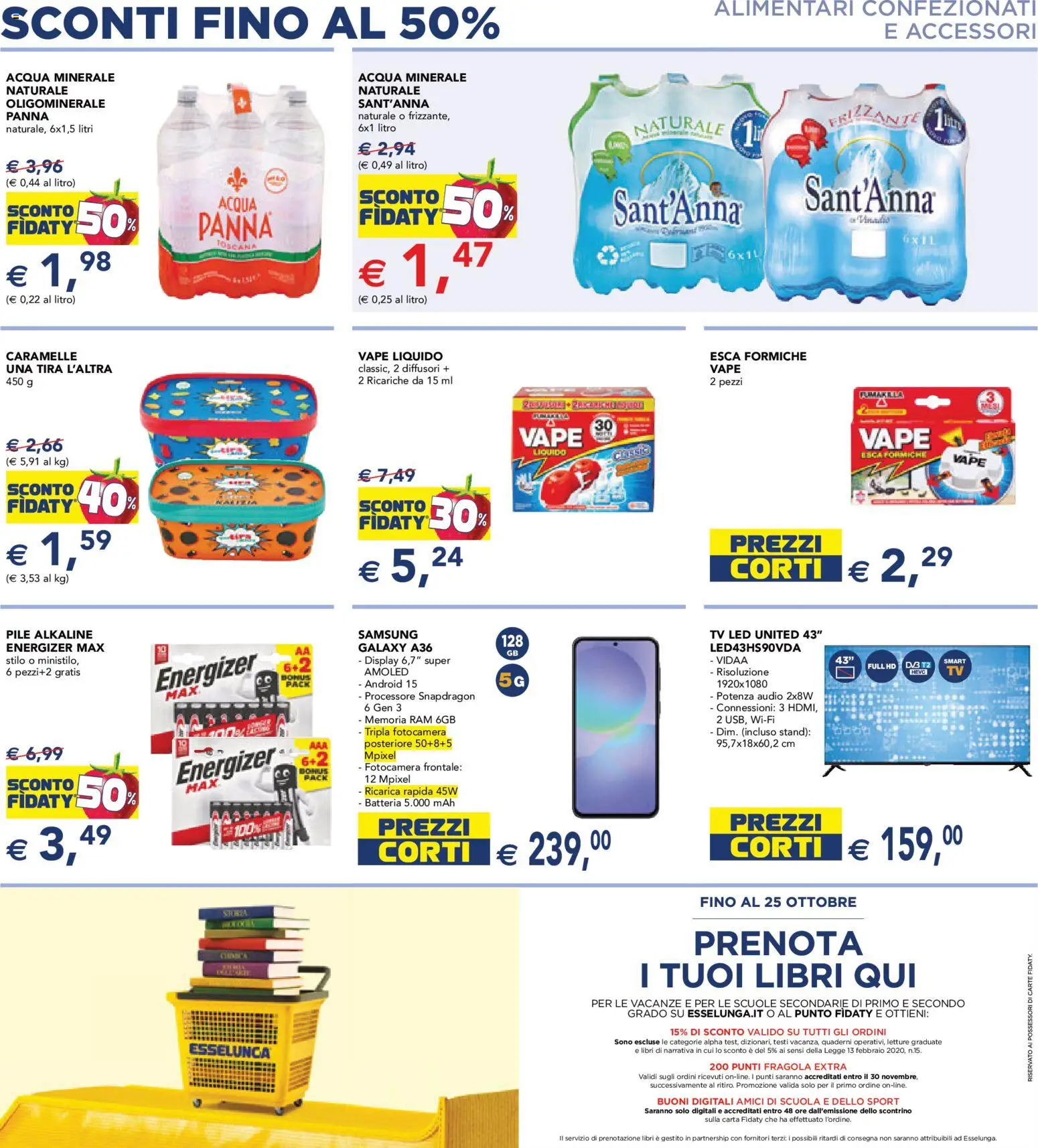 Volantino Esselunga S del 18.05.2026 | Pagina: 15 | Prodotti: Pile, Panna, Batteria, Samsung