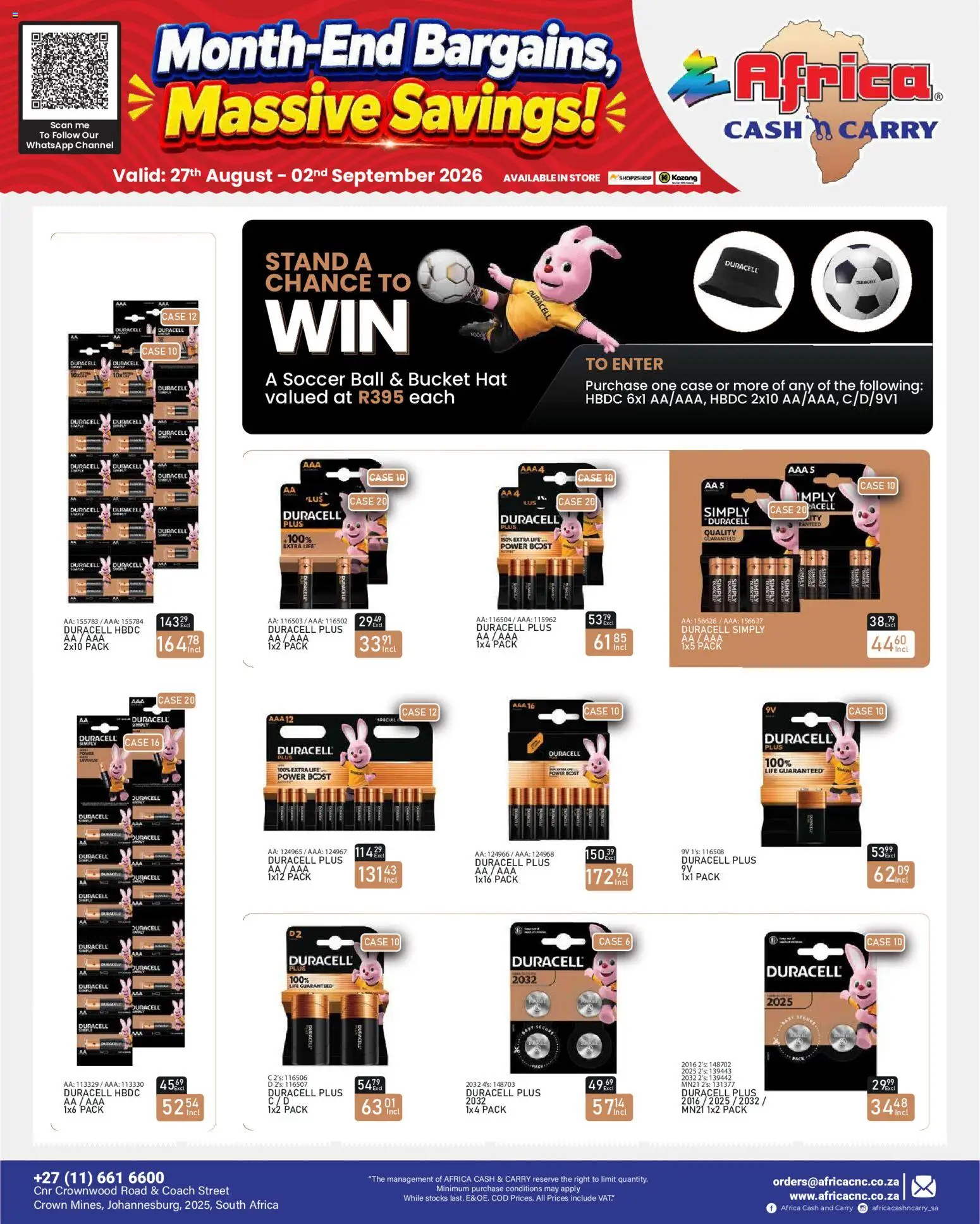 New Africa Cash & Carry catalogue – valid from 27/08/2026 | Page: 82 | Products: Hat, Case