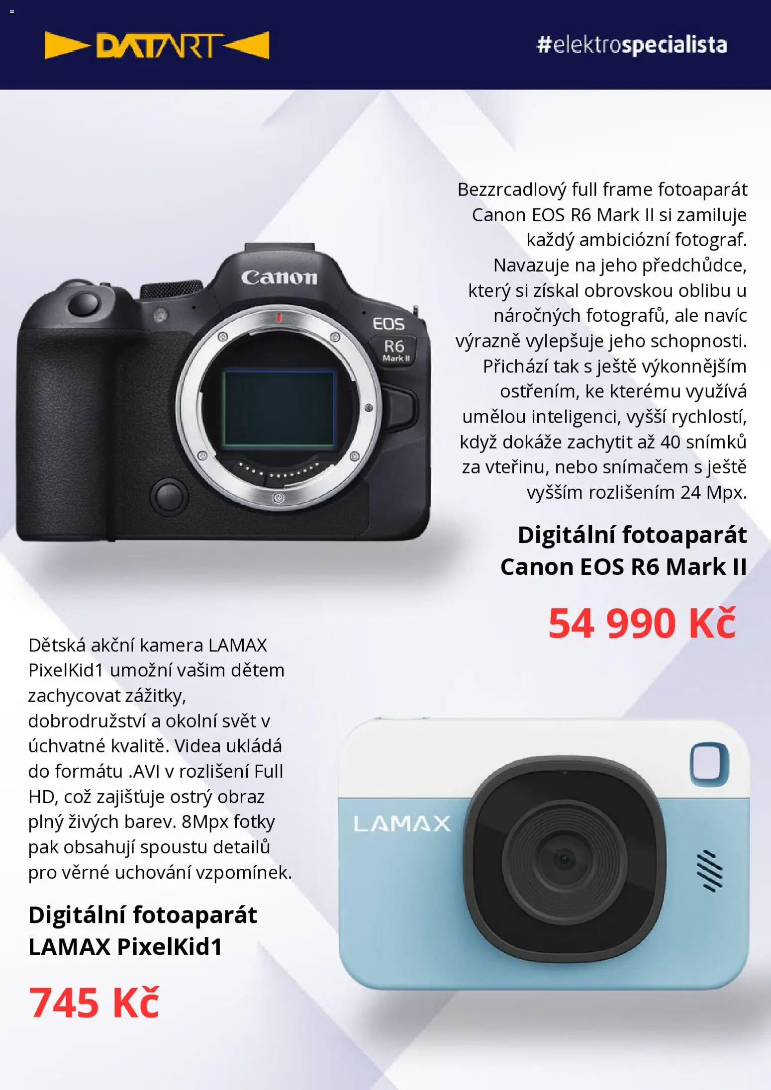Datart leták od 03.09.2026 | Strana: 3 | Produkty: Kamera, Fotoaparát, Obraz