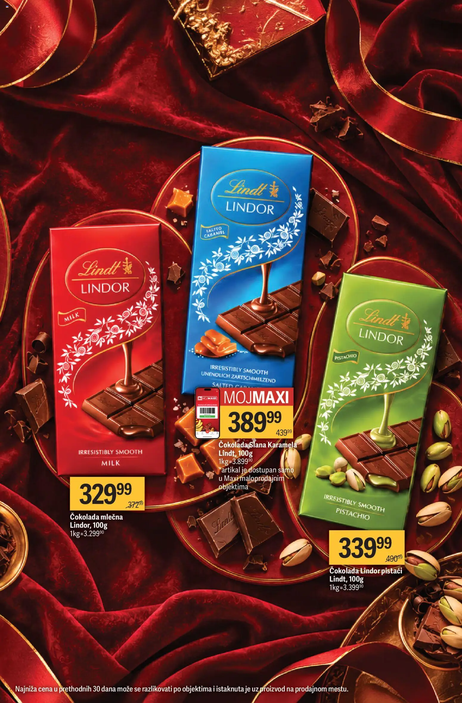 Maxi katalog - važi od 08.10.2026 | Strana: 17 | Proizvode: Lindor, Lindt, Pistaći, Čokolada