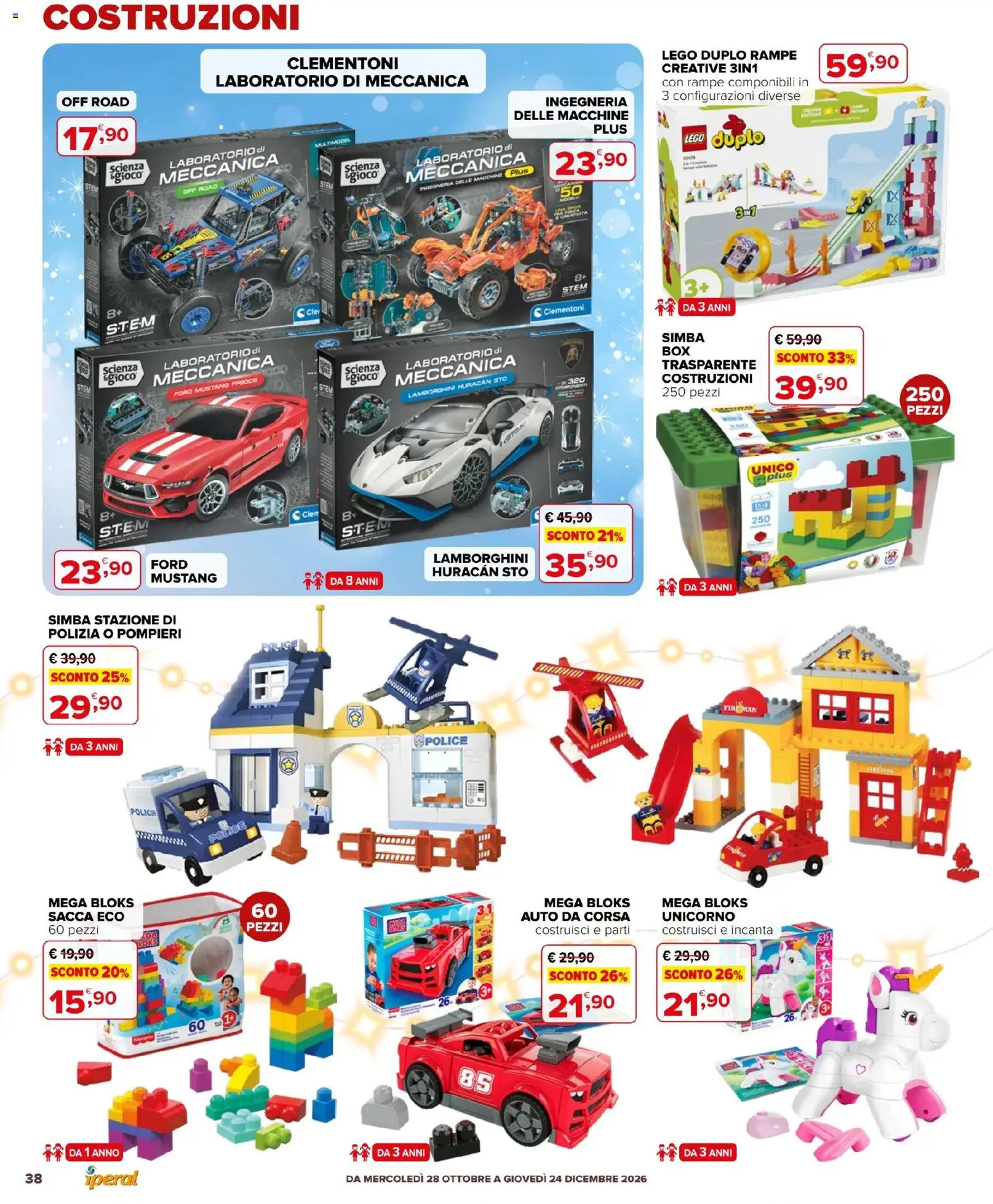 Volantino Iperal del 28/10/2026 | Pagina: 38 | Prodotti: LEGO DUPLO, Gioco, LEGO