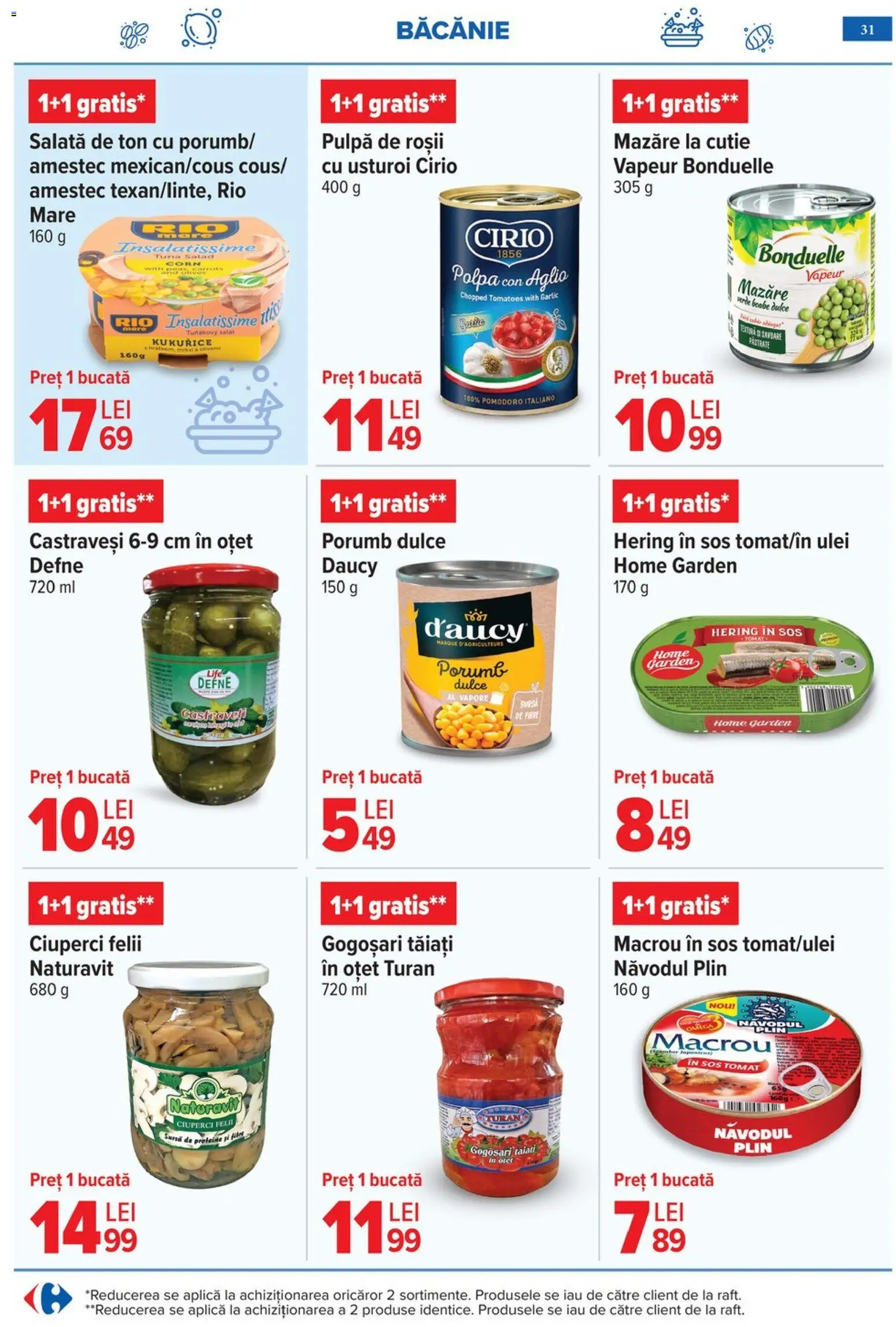 Noul catalog Carrefour – valabil de la 06.05.2026 | Pagină: 34 | Produse: Cutie, Ulei, Roșii, Porumb