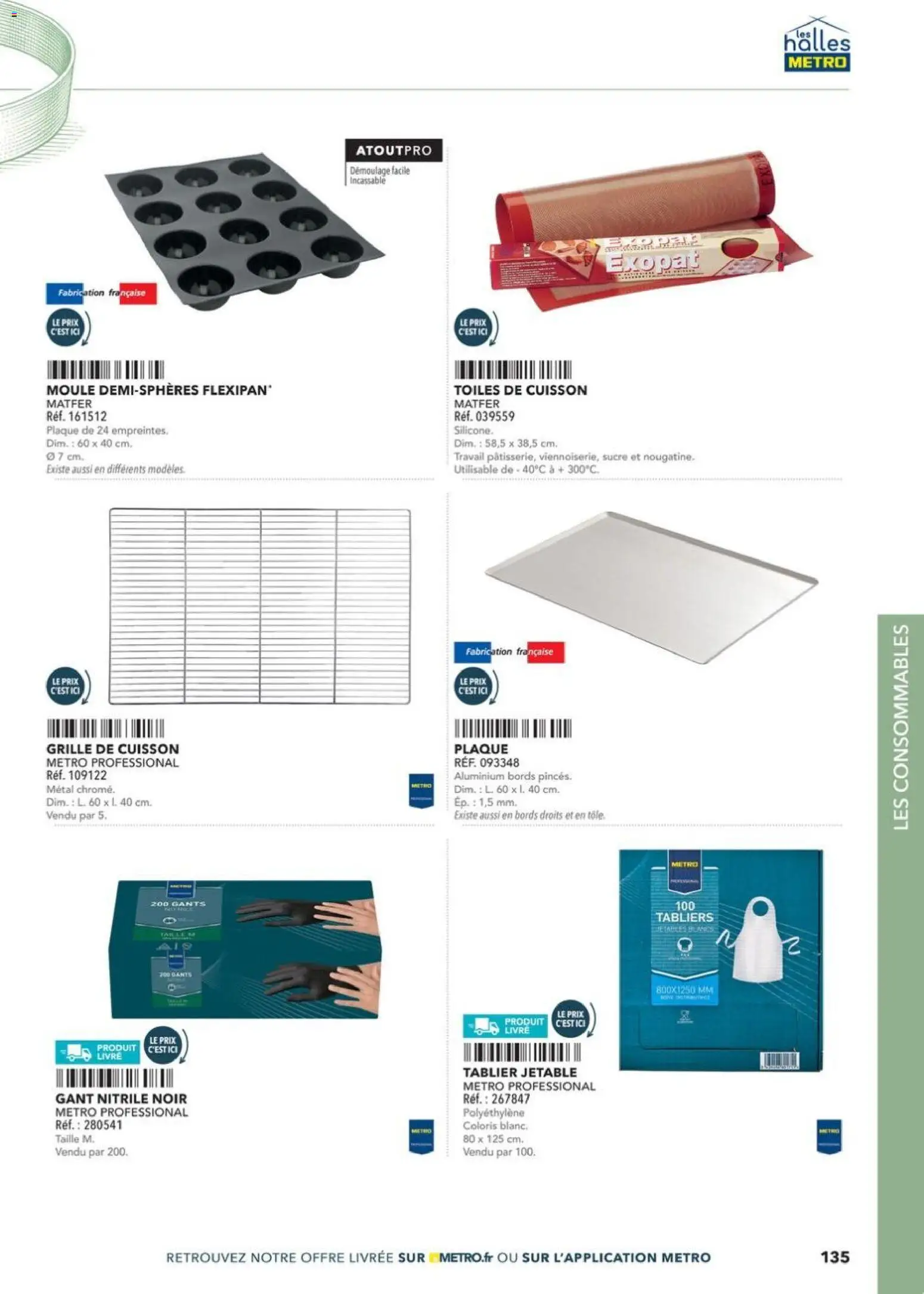 {H1} | Page: 135 | Produits: Sucre, Tablier, Grille de cuisson, Gants