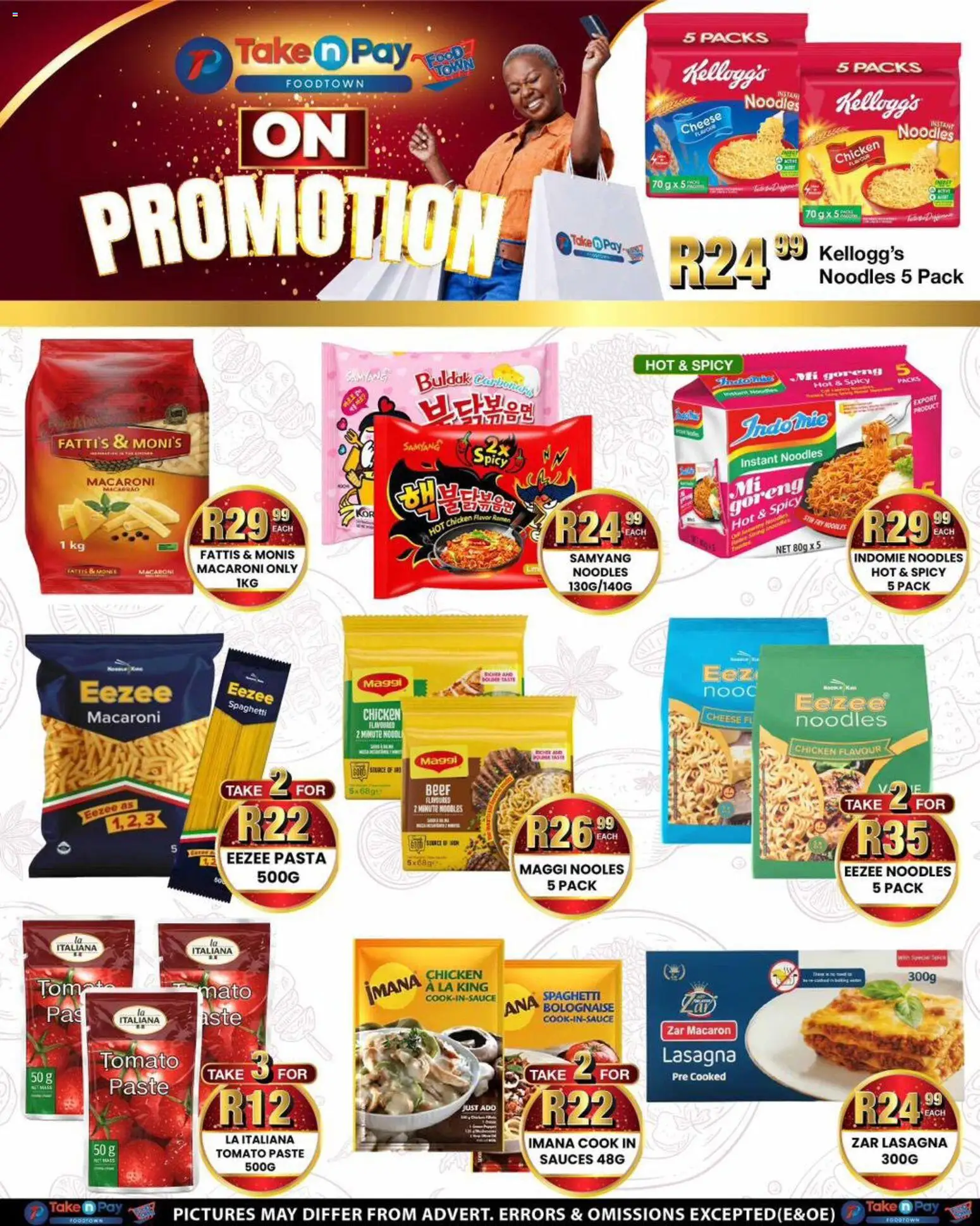 New Take n Pay catalogue – valid from 01.06.2026 | Page: 11 | Products: Cheese, Chicken, Noodles, Pasta
