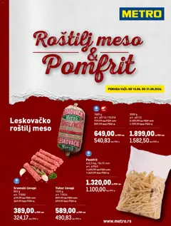 Metro katalog Roštilj meso i pomfrit - pregled Metro kataloga - važi od 10.08.2026