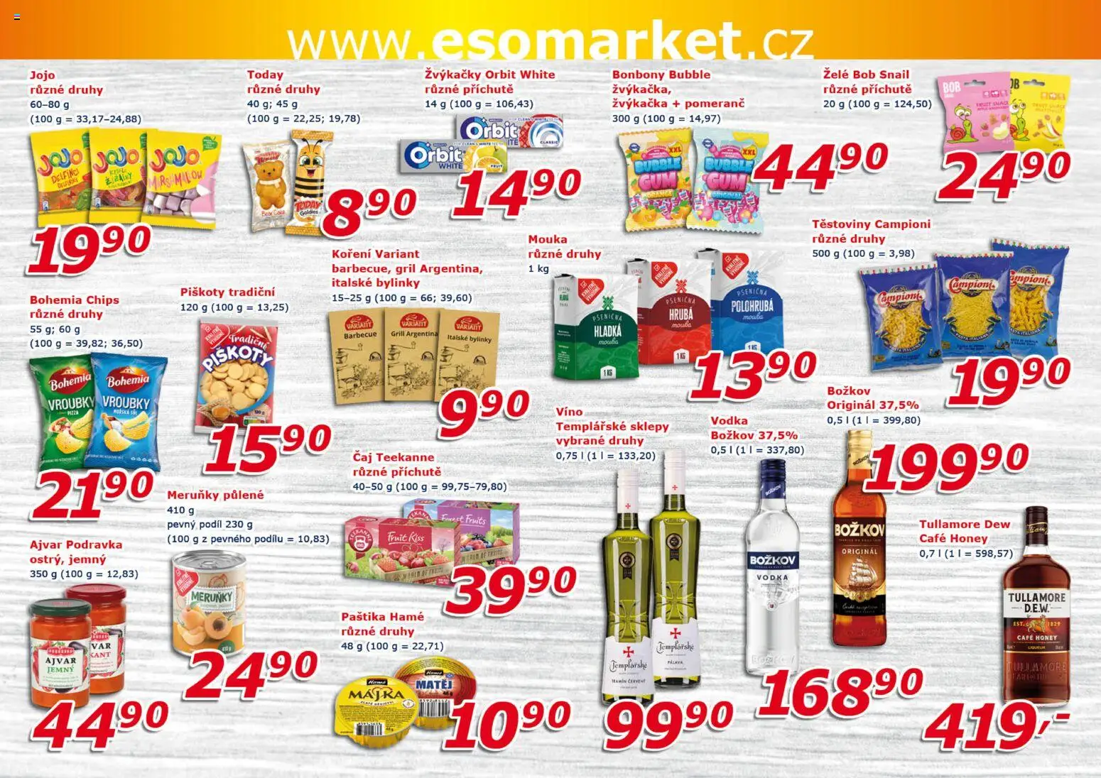 Eso market leták od 30.09.2026 | Strana: 6 | Produkty: Bonbóny, Koření, Žvýkačky orbit, Ajvar