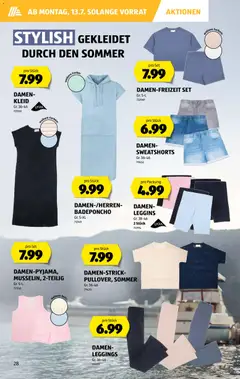 DAMEN-KLEID, Damen Kleid ab 09.07.2026 gültig | Seite: 28 | Produkte: T-Shirt, Leggings, Kleid, Poncho