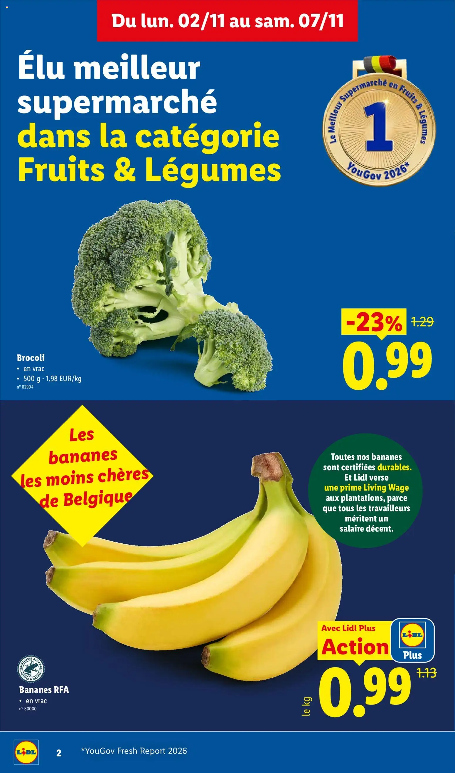 {H1} | Pagina: 2 | Producten: NOS, La, Broccoli