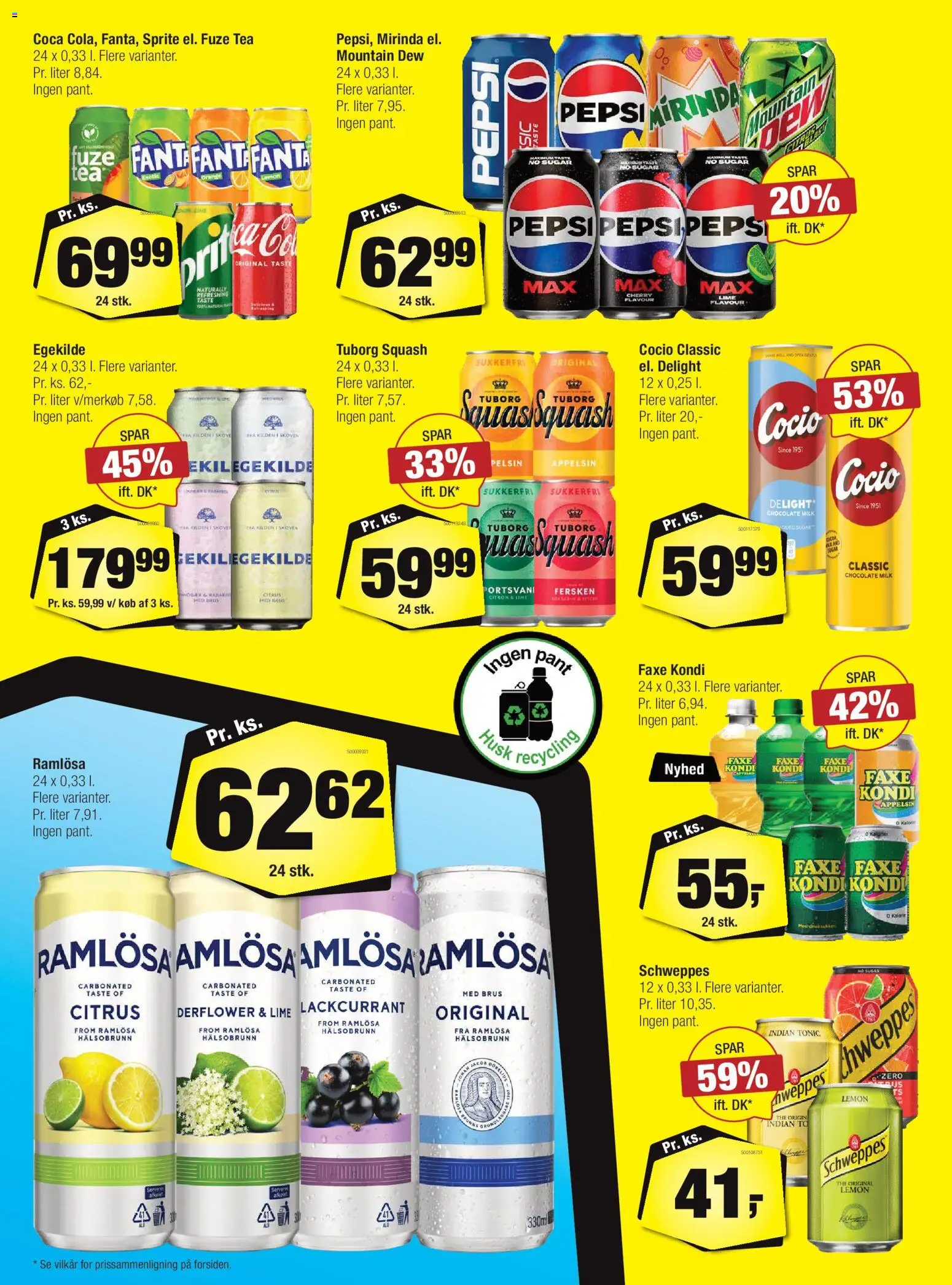 Calle tilbudsavis – gyldig fra 24/06/2026 | Side: 25 | Produkter: Lime, Fanta, Faxe Kondi, Pepsi