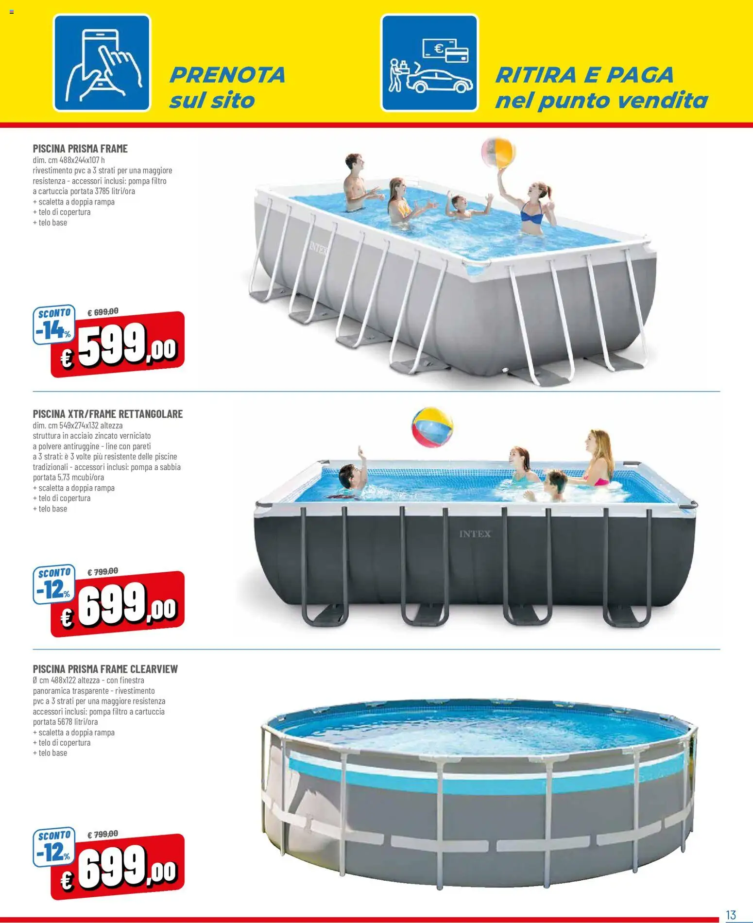Volantino A&O del 02.05.2026 | Pagina: 13 | Prodotti: Scaletta, Piscina