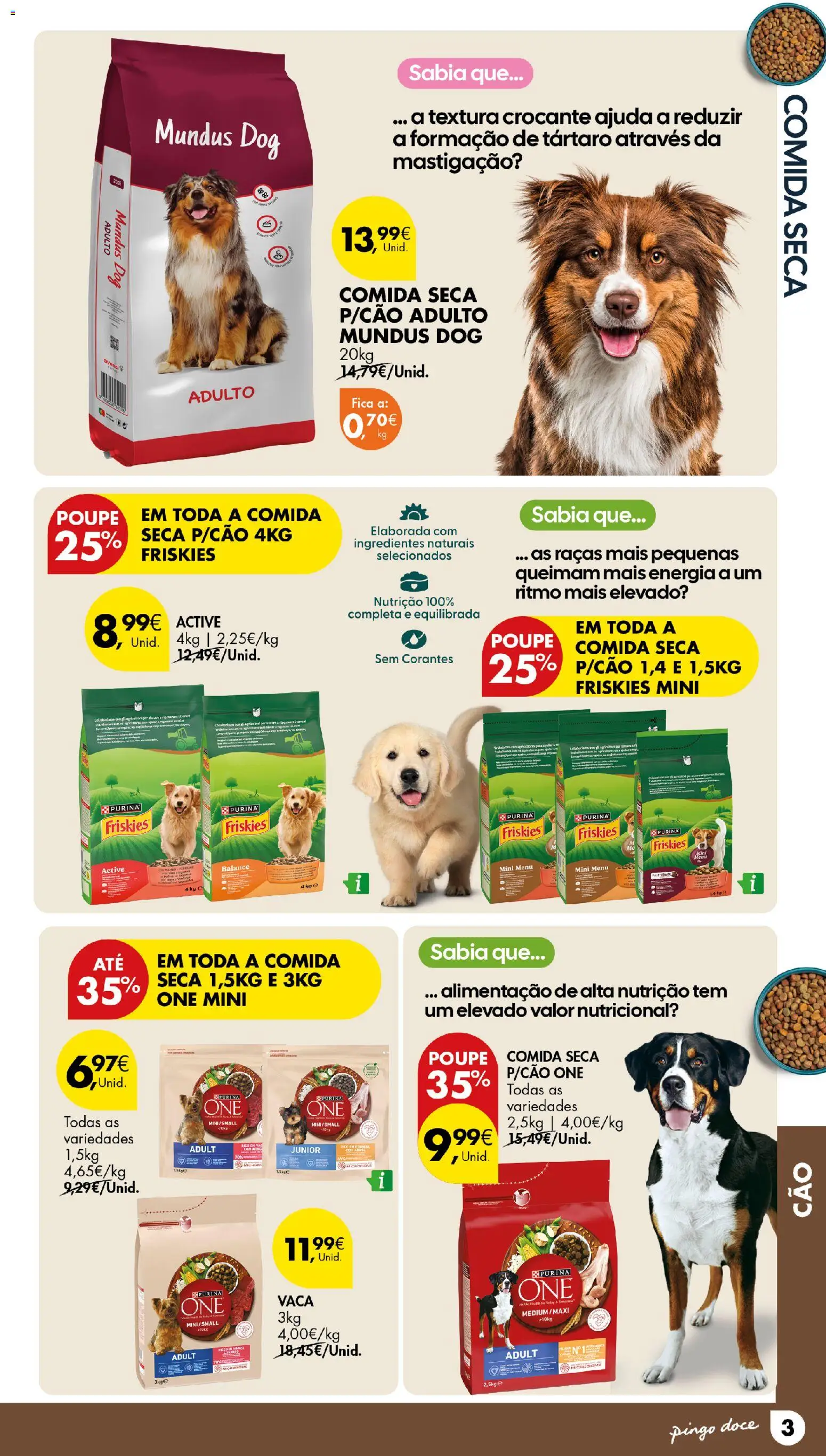 Pingo Doce Petfood Açores │ válido de 28.05.2026 | Página: 3 | Produtos: Purina one, Arroz