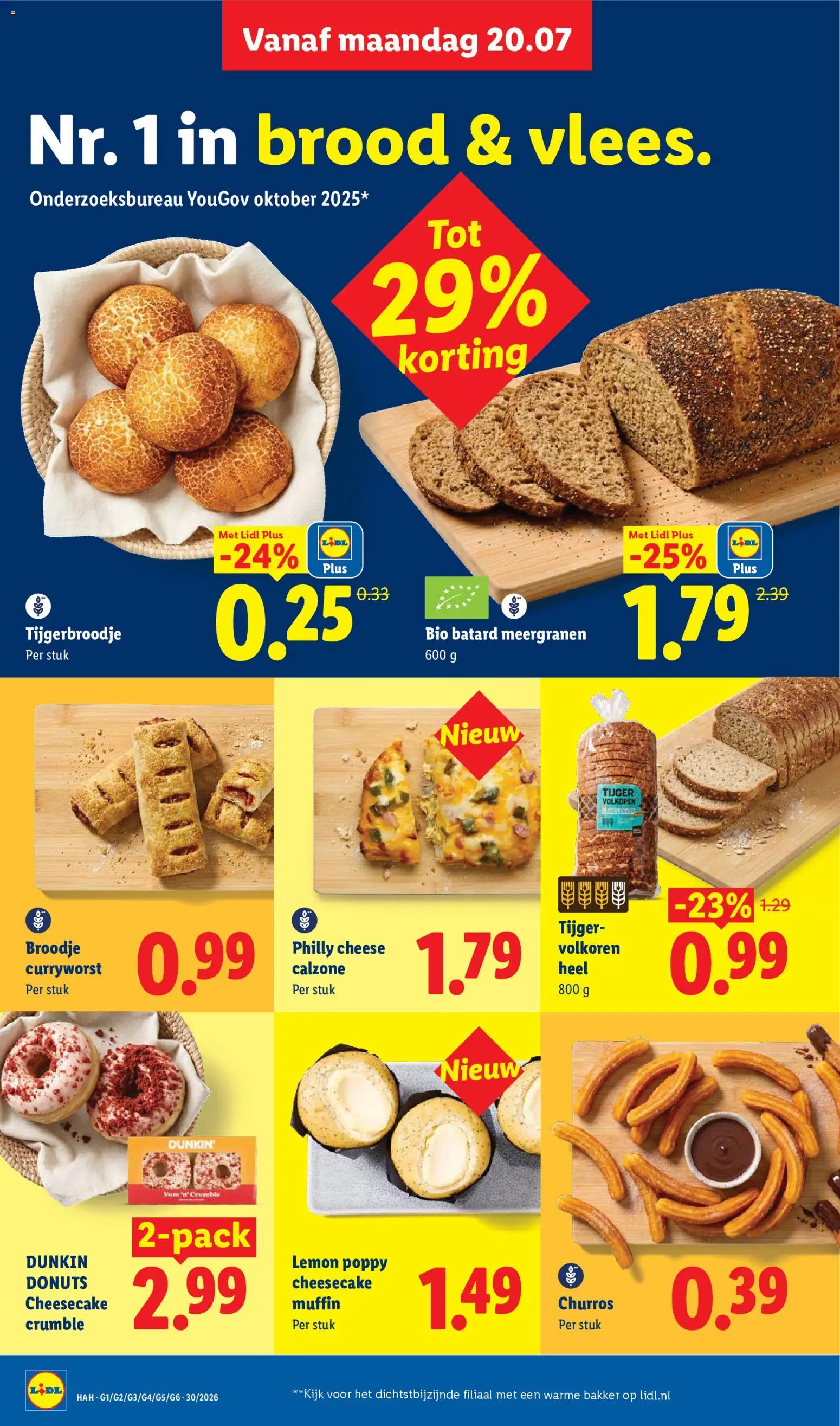 {H1} | Pagina: 6 | Producten: Sandwich, Muffin, Donuts, Broodje