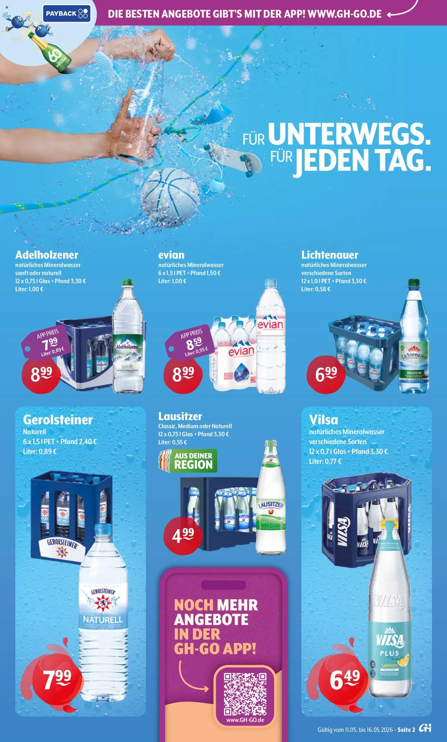 Getränke Hoffmann - Brandenburg – gültig ab 11.05.2026 | Seite: 2 | Produkte: Adelholzener, Mineralwasser, Gerolsteiner