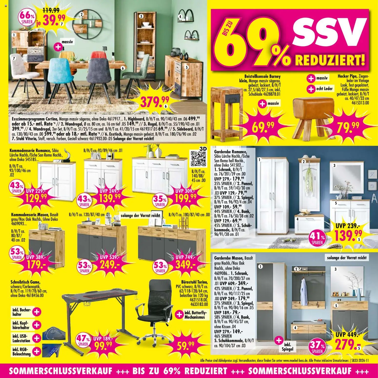 SB Möbel Boss Prospekt – gültig ab 08.08.2026 | Seite: 11 | Produkte: USB, Hocker, Kissen, Mango