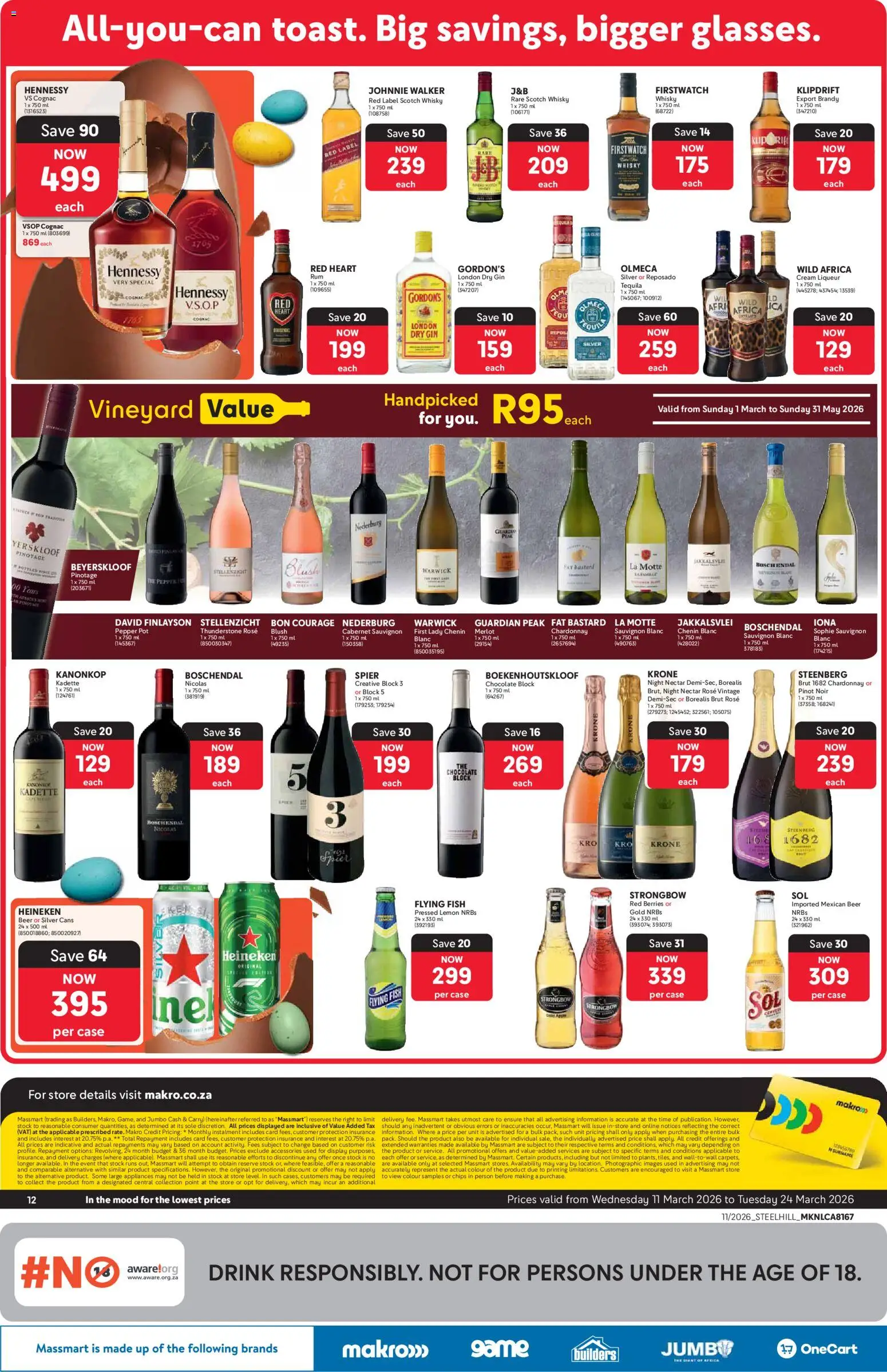 New Makro catalogue – valid from 11.03.2026 | Page: 12 | Products: Blush, Stock, Pepper, Lemon