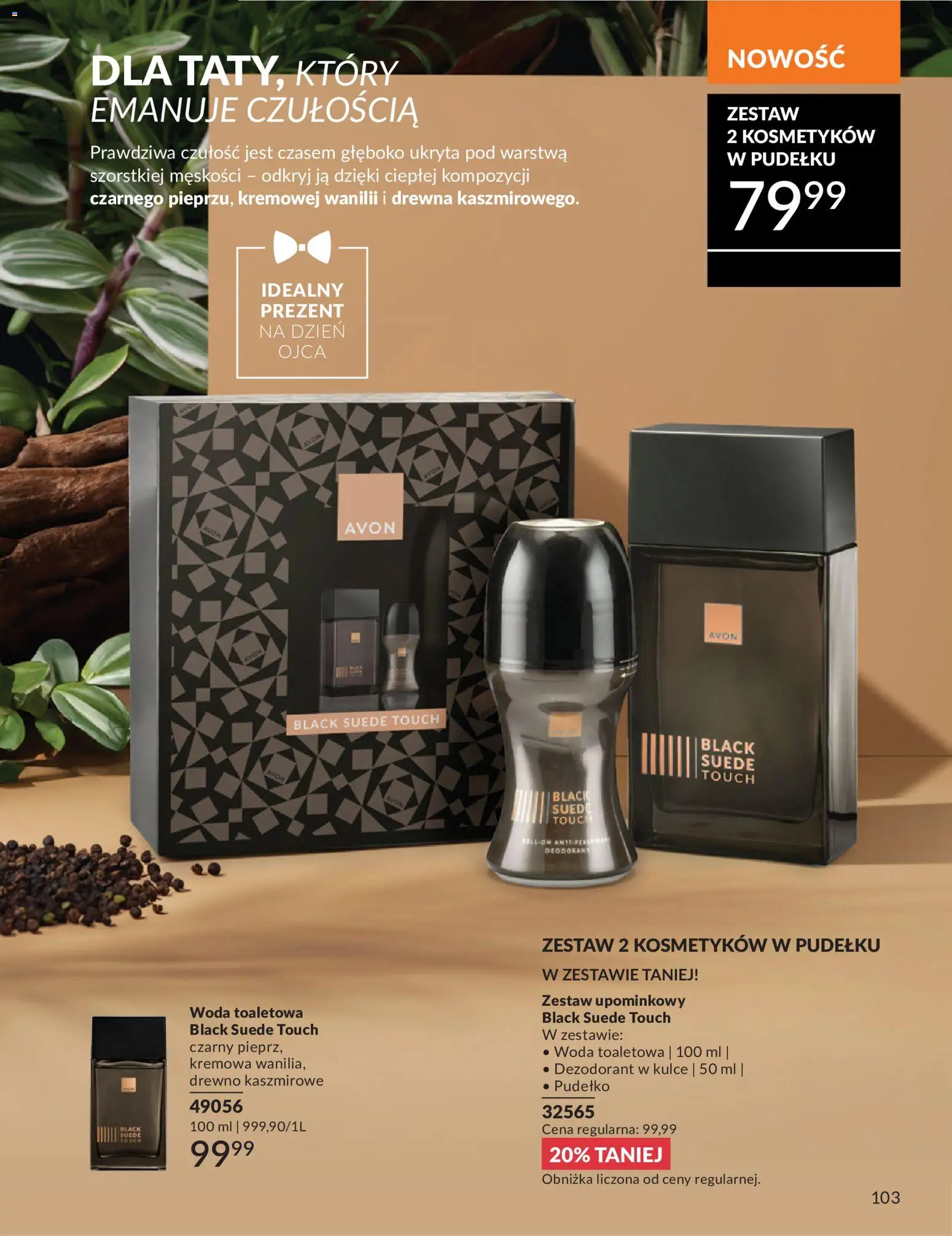 Avon Katalog 6 2026 od 01.06.2026 | Strona: 103 | Produkty: Pudełko, Woda toaletowa, Dezodorant, Woda
