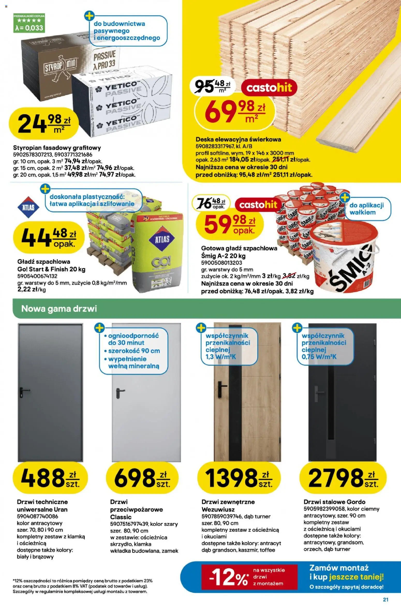 Castorama gazetka od 14.10.2026 | Strona: 21 | Produkty: Drzwi, Finish