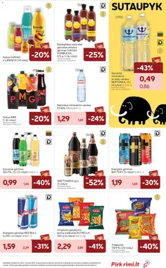Rimi leidinys galioja nuo 2026.09.01 | Puslapis: 21 | Prekių: Energinis gėrimas, Sultys, Traškučiai, Mineralinis vanduo
