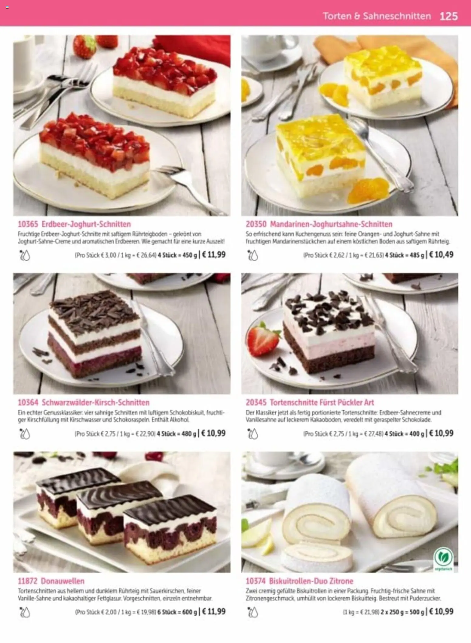 Bofrost Katalog – gültig ab 06.03.2026 | Seite: 125 | Produkte: Orangen, Alkohol, Zitrone, Sahne