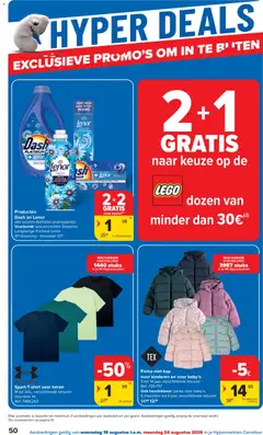 Carrefour folder week 34 - Voorbeeld van een folder van Carrefour, geldig van 19/08/2026 | Pagina: 50 | Producten: LEGO, Wasverzachter