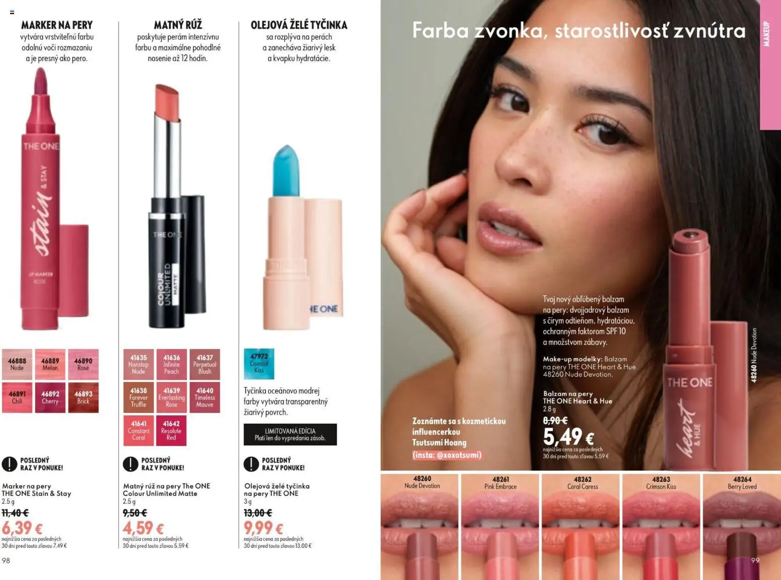 Nové Oriflame akcie – leták je platný od 09.09.2026 | Strana: 50 | Produkty: Rúž na pery, Melón
