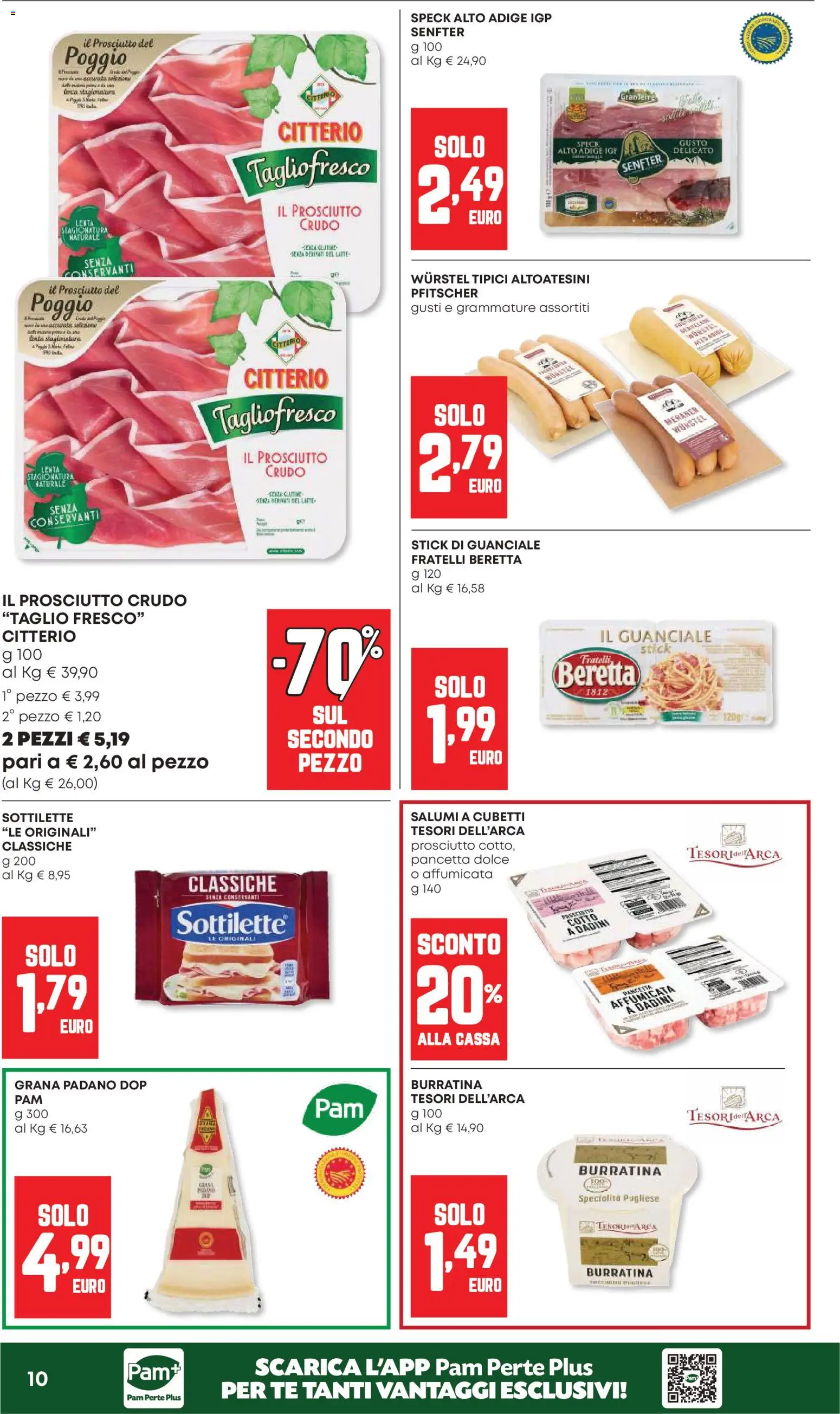 Volantino Panorama del 07.05.2026 | Pagina: 10 | Prodotti: Prosciutto Crudo, Tè, Prosciutto, Guanciale