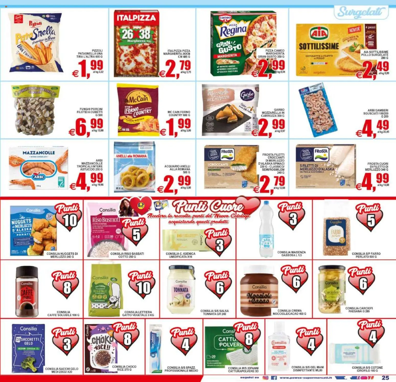 Volantino Pewex del 22/07/2026 | Pagina: 25 | Prodotti: Crema, Pizza, Gamberi, Forno