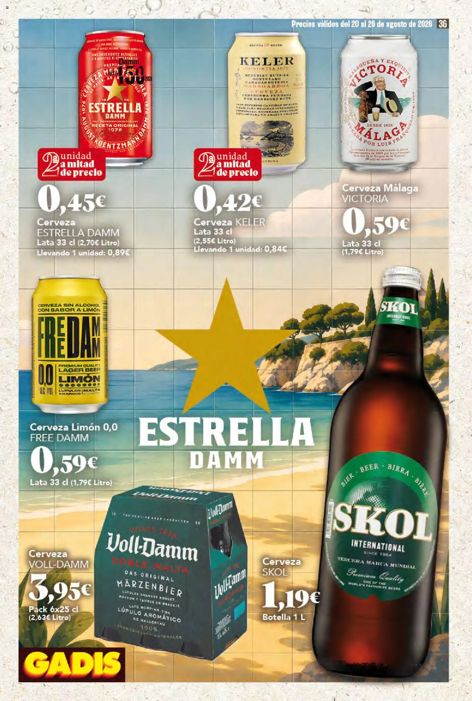 Gadis folleto │ válido desde el 20/08/2026 | Página: 36 | Productos: Cerveza, Limón, Magnum, Alcohol