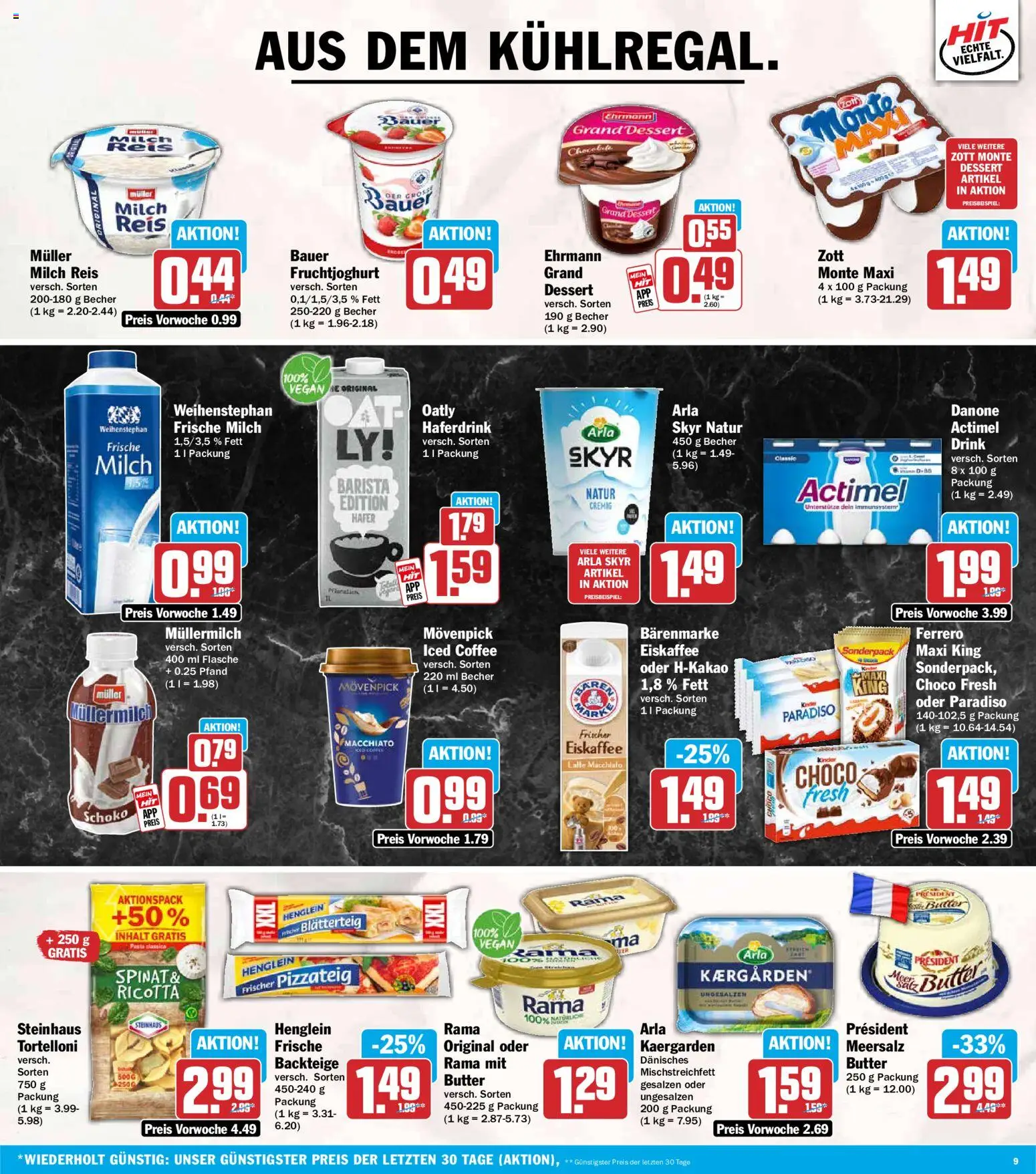 HIT Prospekt – gültig ab 15.06.2026 | Seite: 9 | Produkte: Spiel, Oatly, Pasta, Reis