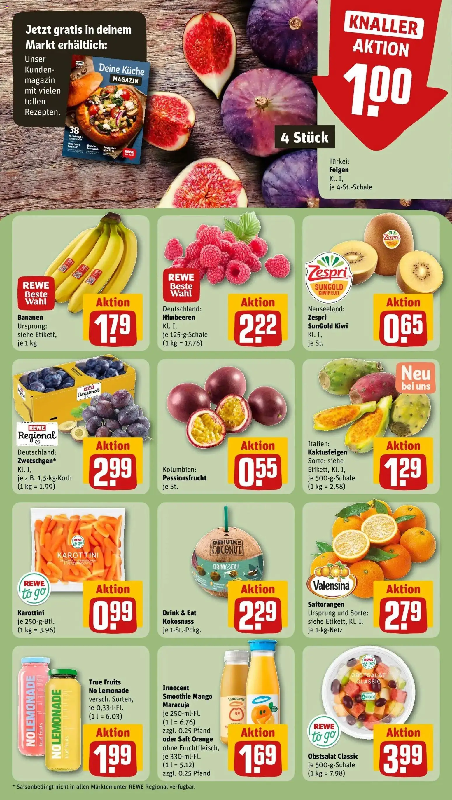 REWE Prospekt ab 07.09.2026 zum Blättern » Angebote | Seite: 6 | Produkte: Mango, Magazin, Saft, Kiwi