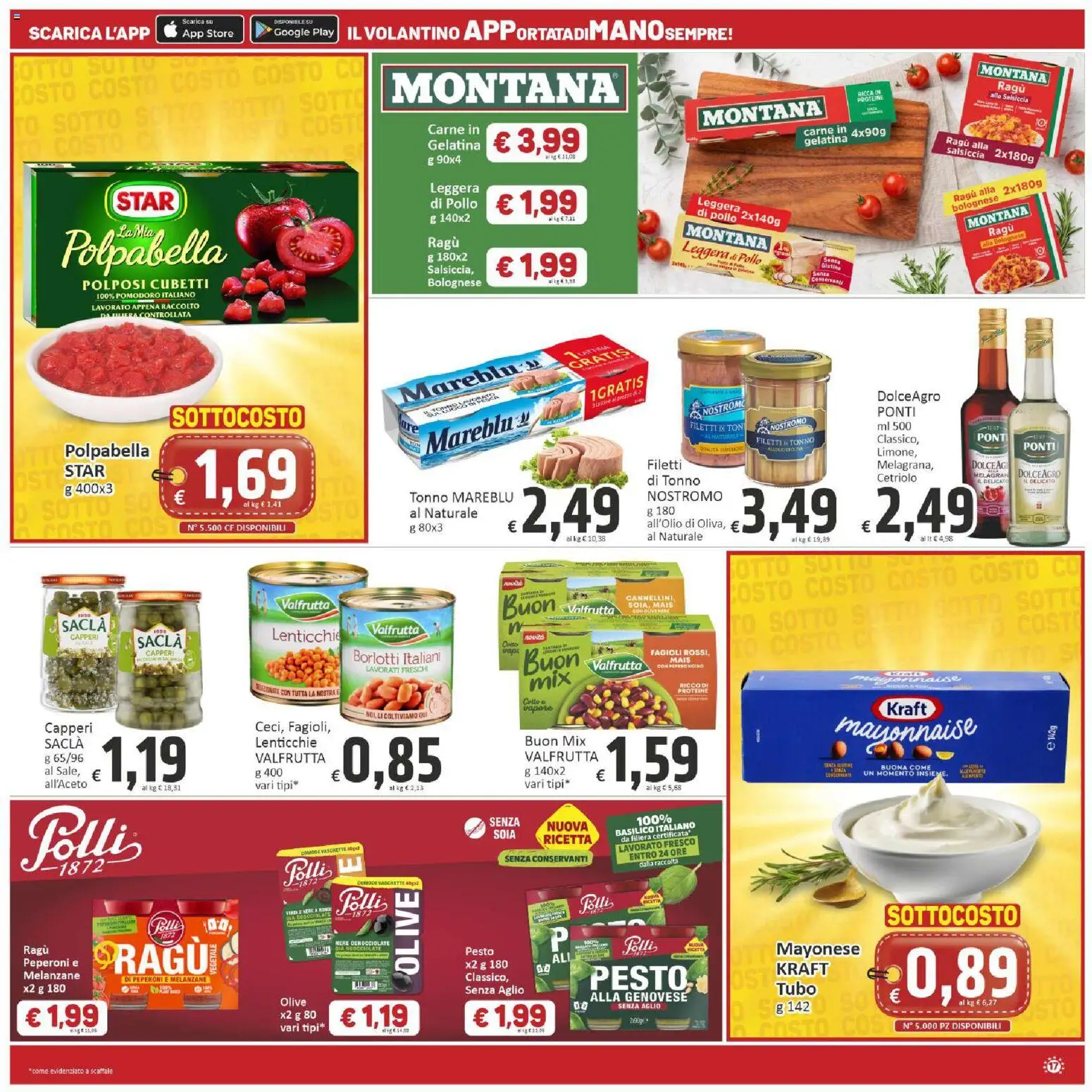 Volantino Paghi Poco del 11/09/2026 | Pagina: 17 | Prodotti: Pollo, Pomodoro, Basilico, Ragú