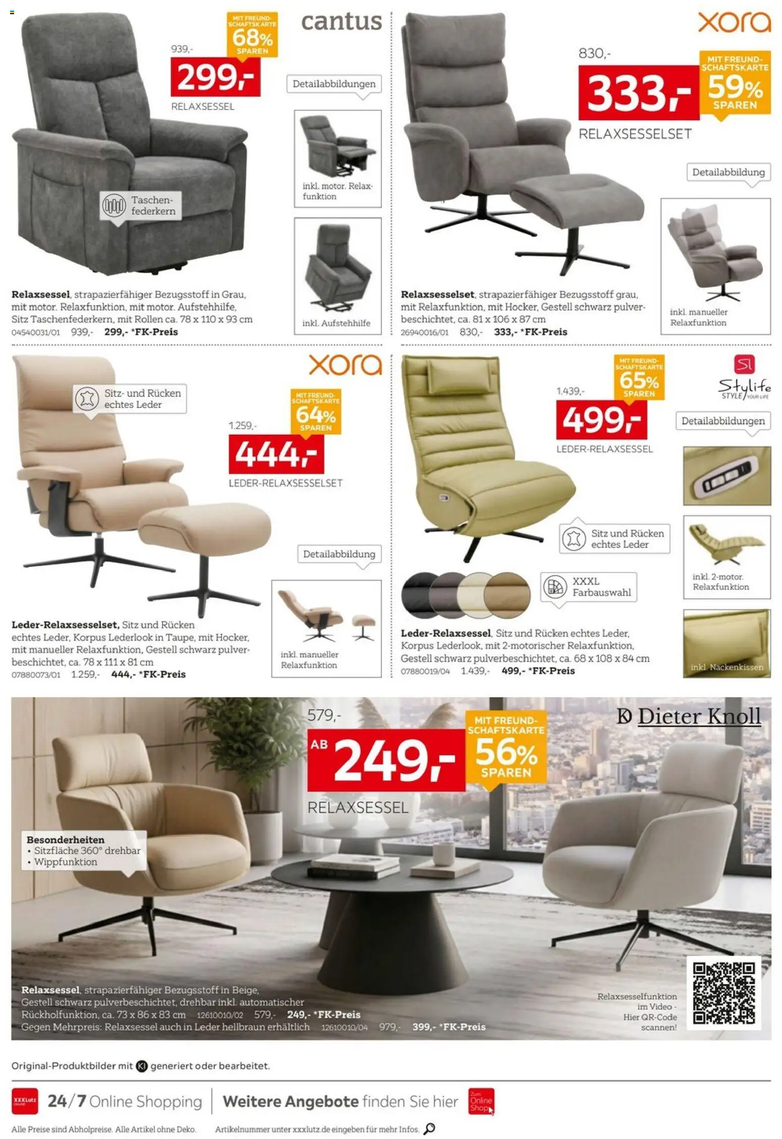 XXXLutz Sessel Spezial – gültig ab 26.09.2026 | Seite: 2 | Produkte: Relaxsessel, Taschen, Video