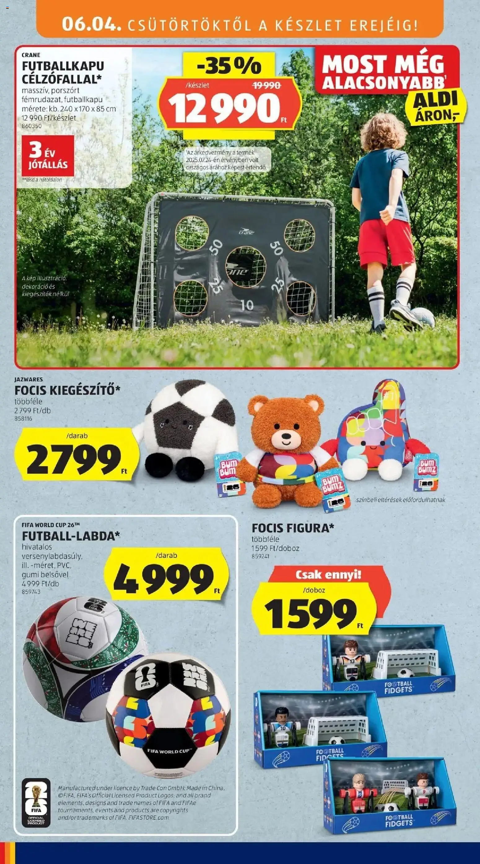 Aldi akciós ujság - amely érvényes a következő dátumtól: 04.06.2026 | Oldal: 26 | Termékek: Dekoráció