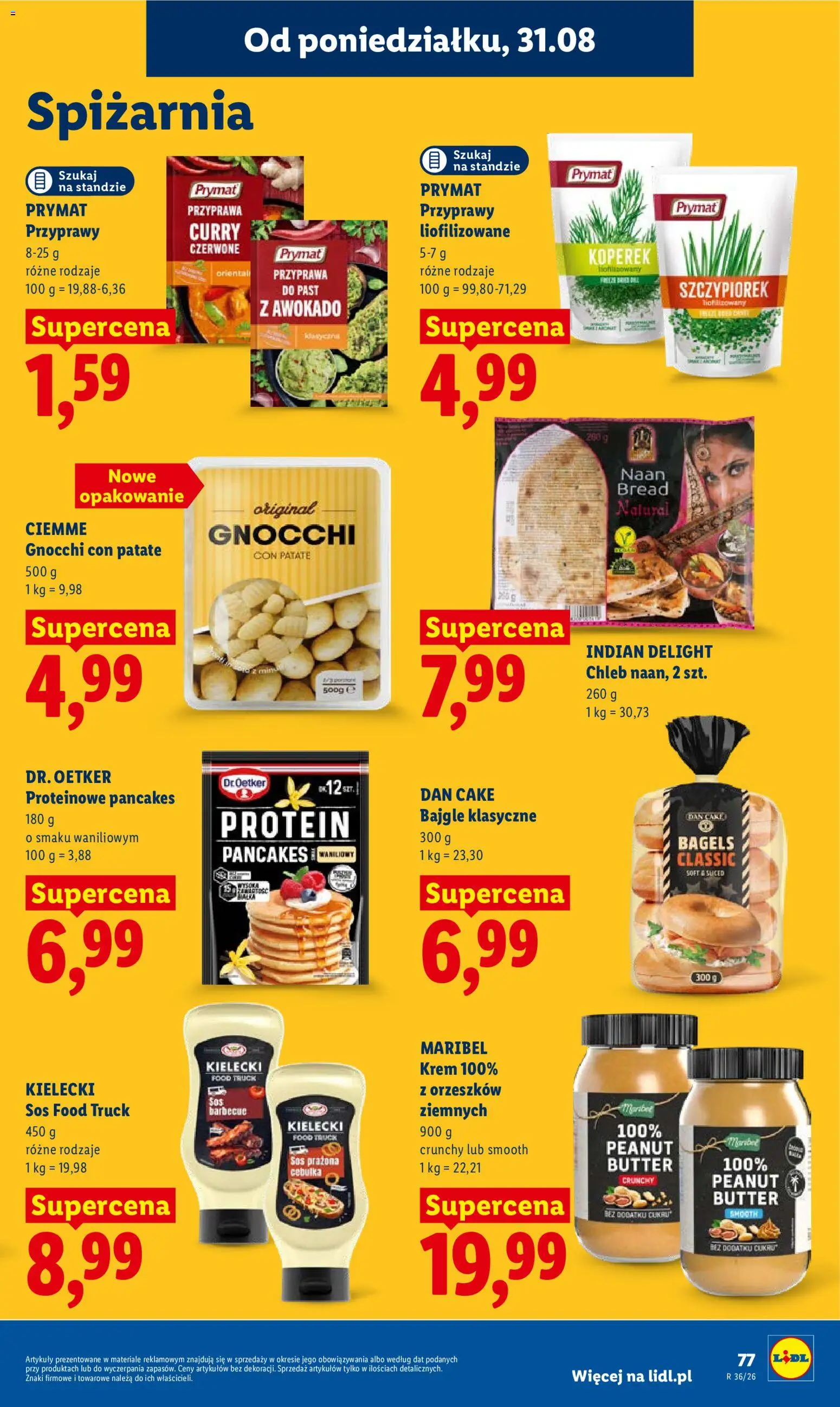 Lidl Polsko leták od 31.08.2026 | Strana: 79 | Produkty: Chléb, Krém, Bagels, Gnocchi