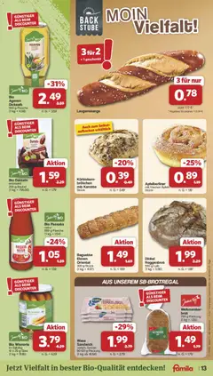 Famila Nordwest Prospekt ab 03.08.2026 gültig | Seite: 13 | Produkte: Baguette, Brot, Karotte