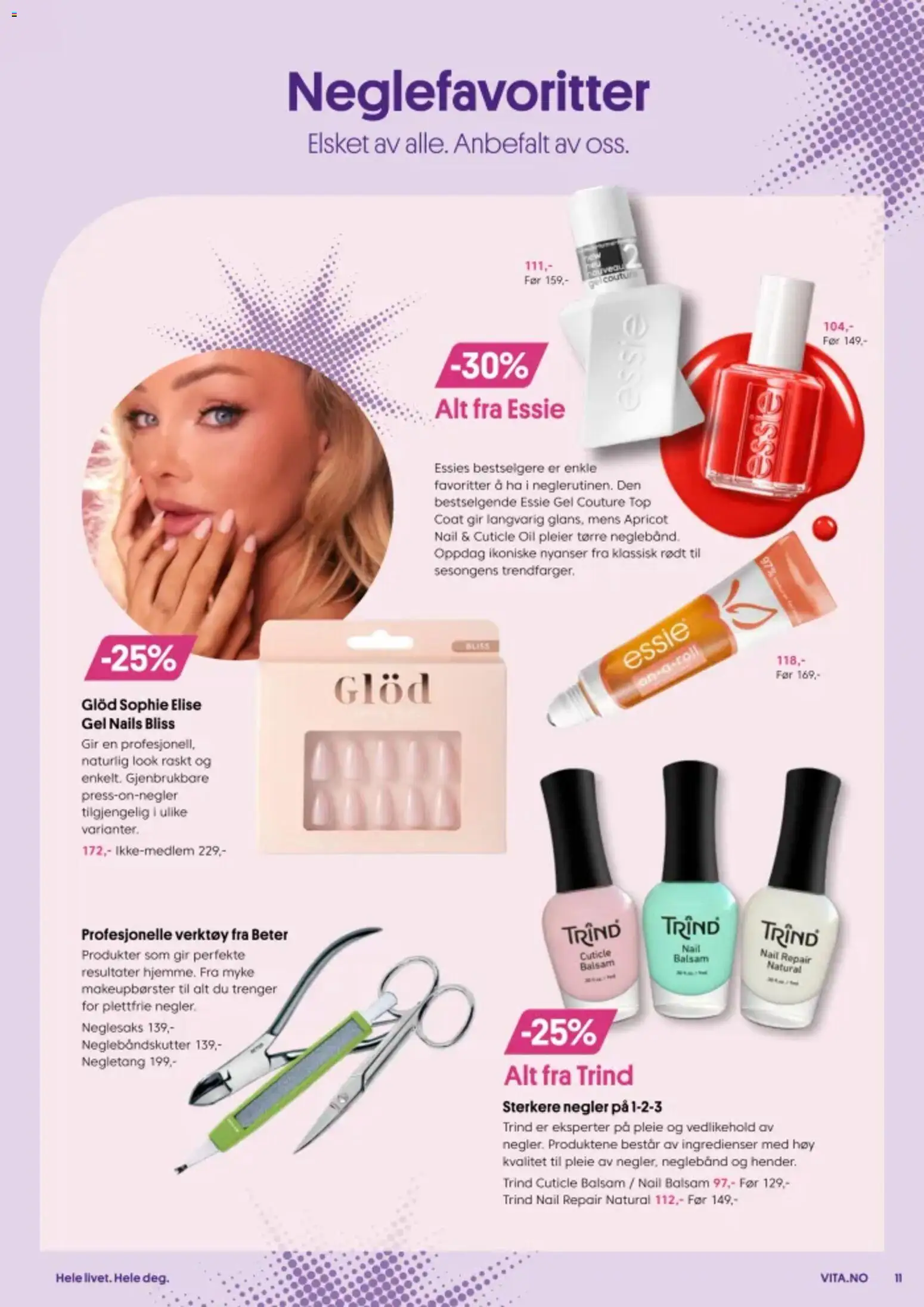 {H1} | Side: 11 | Produkter: Negletang, Nail Repair, Ingredienser, Balsam