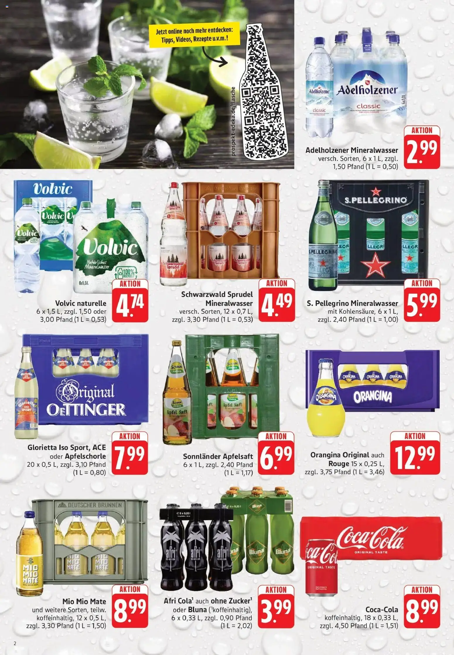 Trinkgut Prospekt Dillingen (ab 12.10.2026) » Angebote online | Seite: 2 | Produkte: Adelholzener, Oettinger, Mineralwasser, Saft