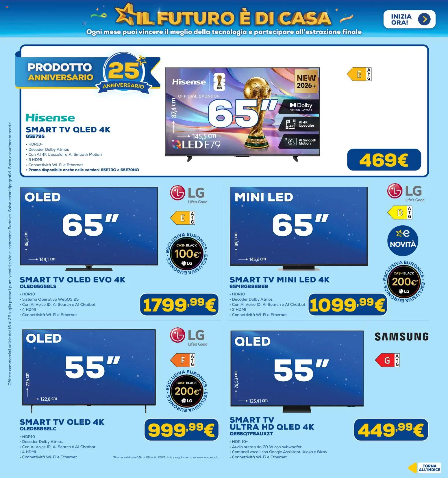 Volantino Euronics del 16/07/2026 | Pagina: 24 | Prodotti: smart TV, Decoder, TV, Samsung