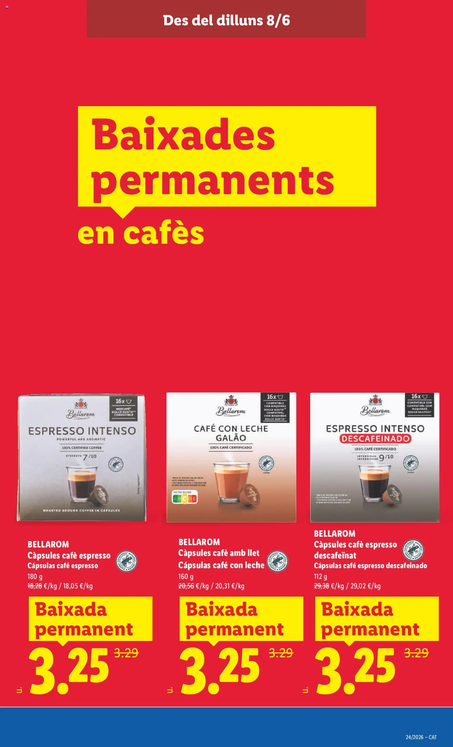 Lidl folleto │ válido desde el 08.06.2026 | Página: 55 | Productos: Café con leche, Leche, Café