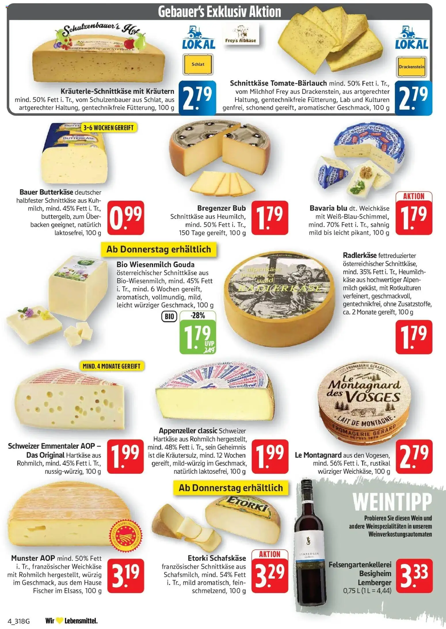 Edeka Prospekt Göppingen (ab 19.10.2026) » Angebote Online | Seite: 6 | Produkte: Käse, Gouda, Wein, Schafskase