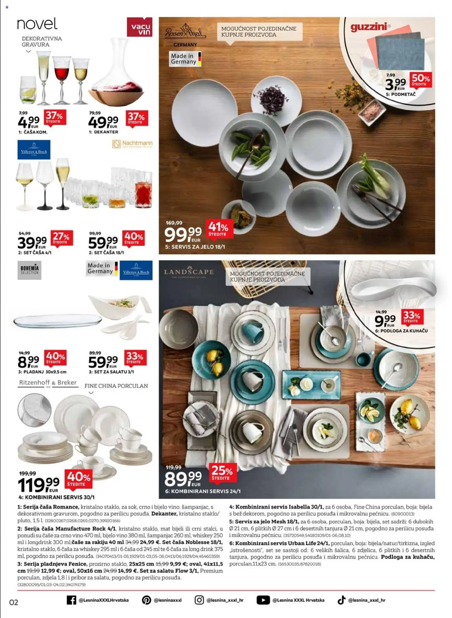 Lesnina katalog | vrijedi od 03.01.2026 | Stranica: 2 | Proizvodi: Vino, Crno vino, Zdjela, Pladanj