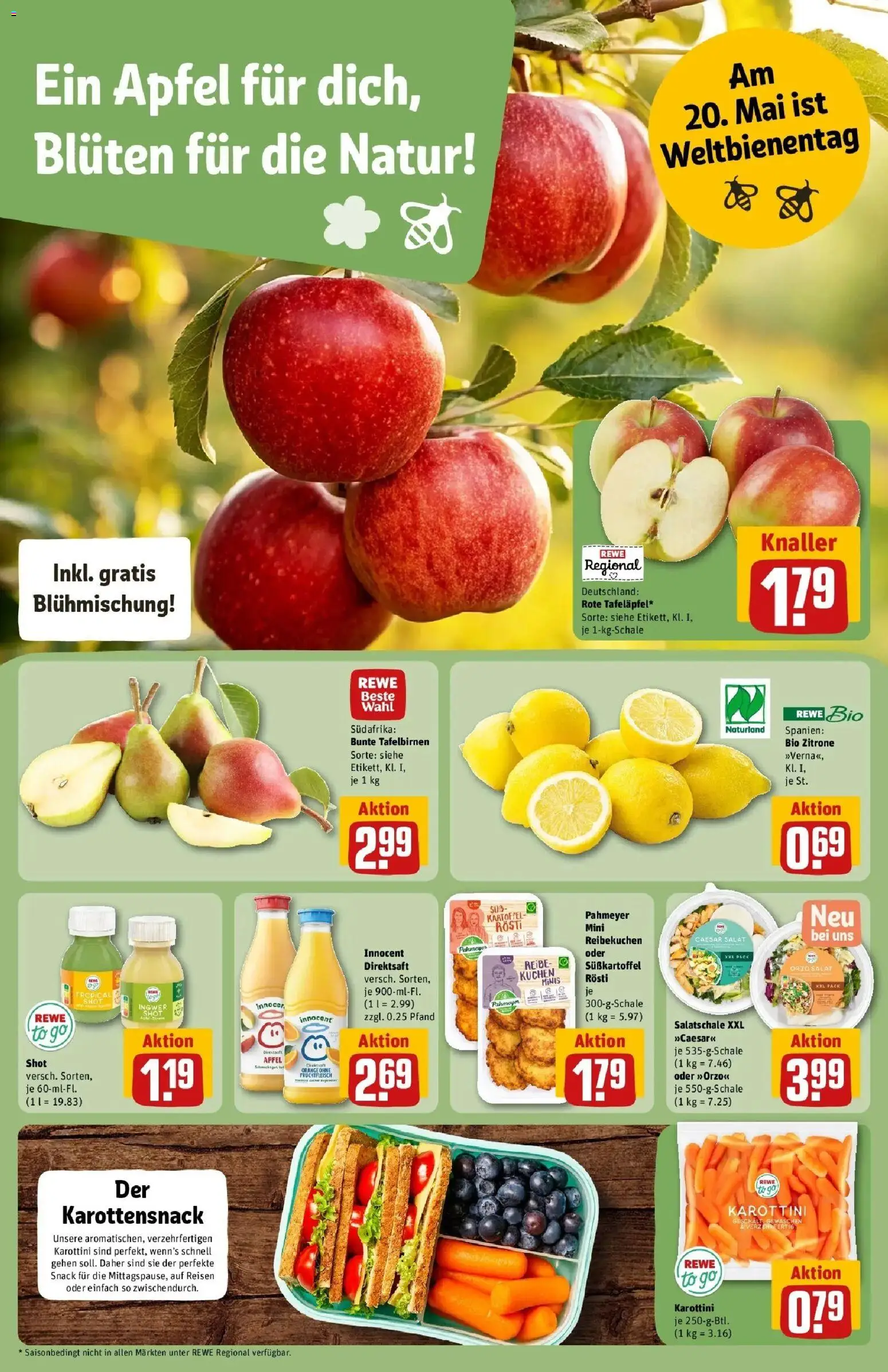 Rewe Prospekt Heidenheim	 – gültig ab 10.05.2026 | Seite: 8 | Produkte: Äpfel, Zitrone, Kuchen, Salat